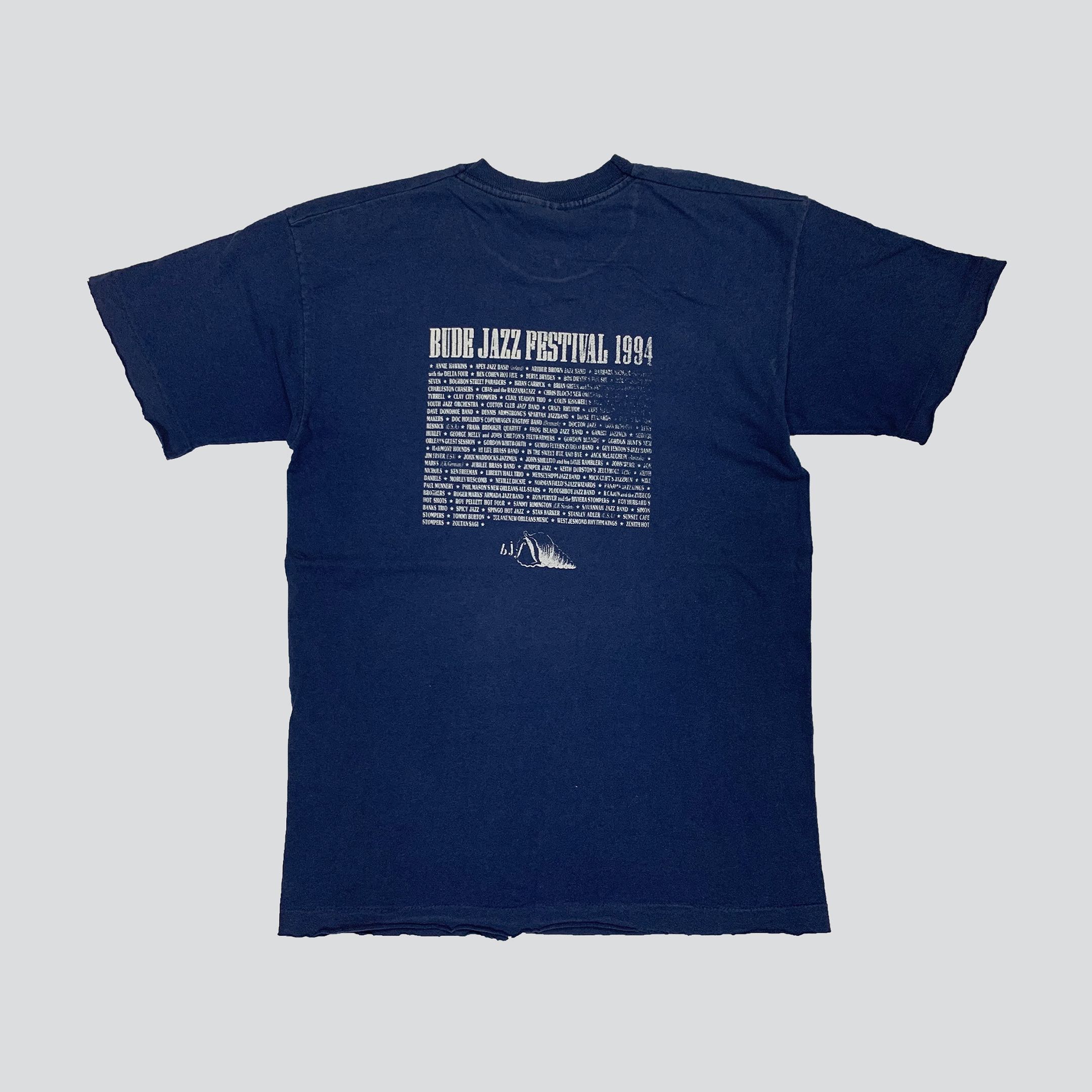 Vintage Bude Jazz Festival 1994 T ShirtSize M Single Stitch Shirt Distressed T-Shrit Men Shirt Women Shirt 90s Jazz Shirt - 2