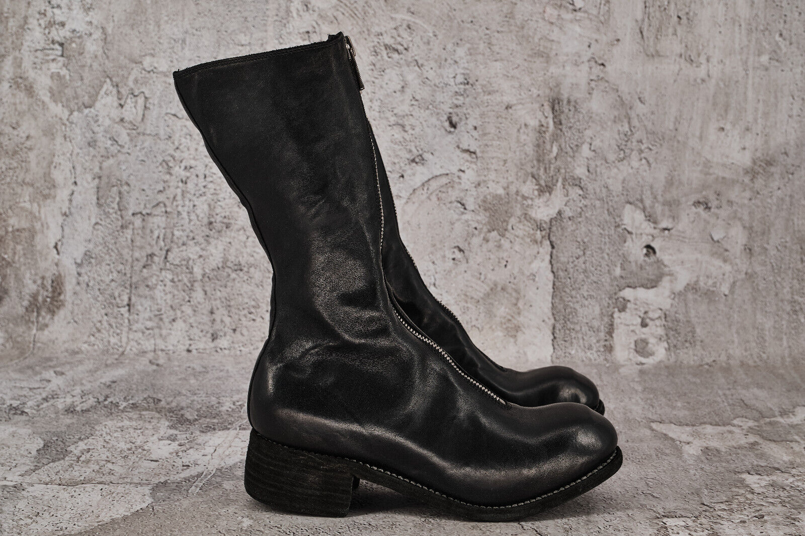 Brand New in Box Guidi Soft Horse Leather Full Grain PL9 Boots in Black 38 - 5