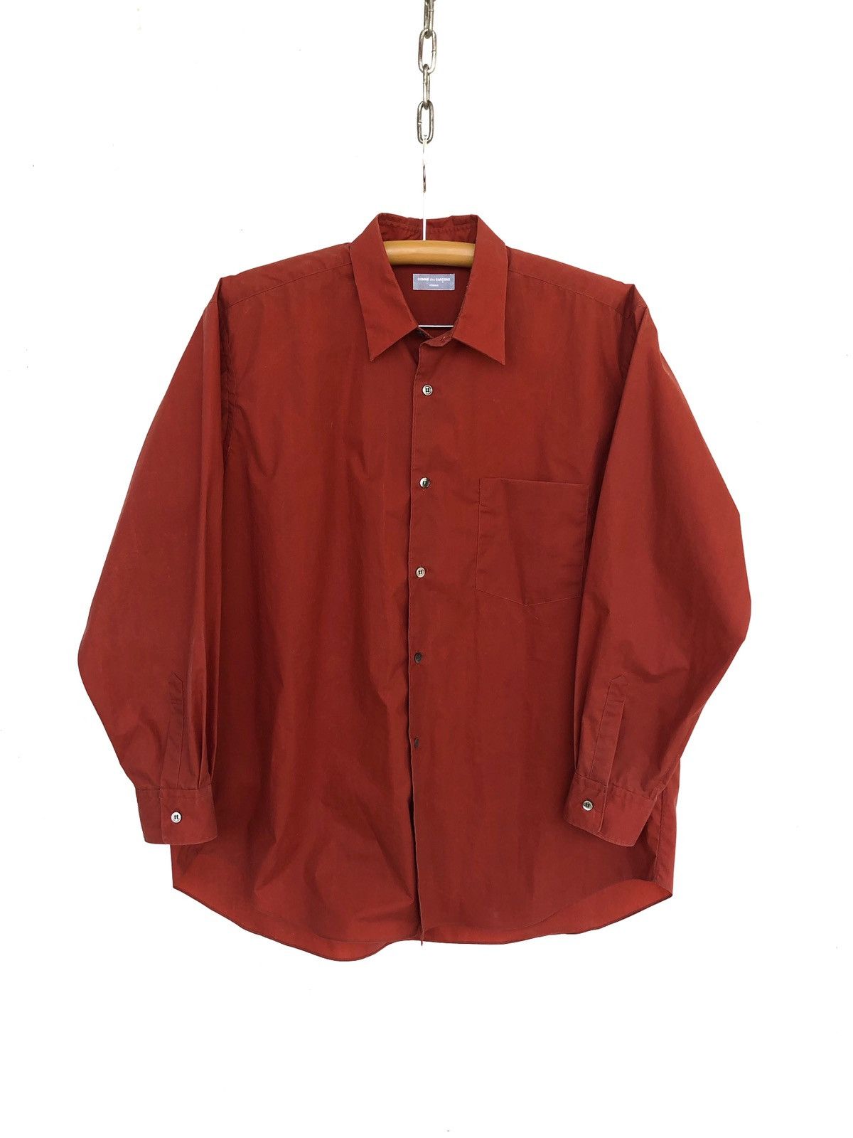 FW95 Comme des Garçons Homme Canvas Button Shirt - 2