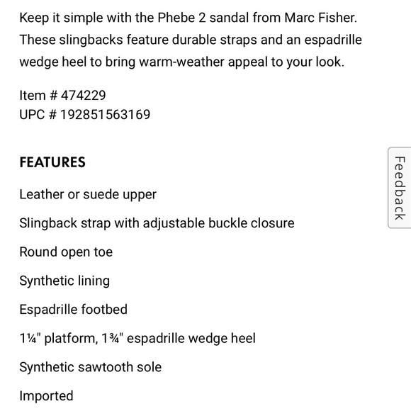 Marc Fisher LTD Phebe 2 Espadrille Sandal - Black - 5