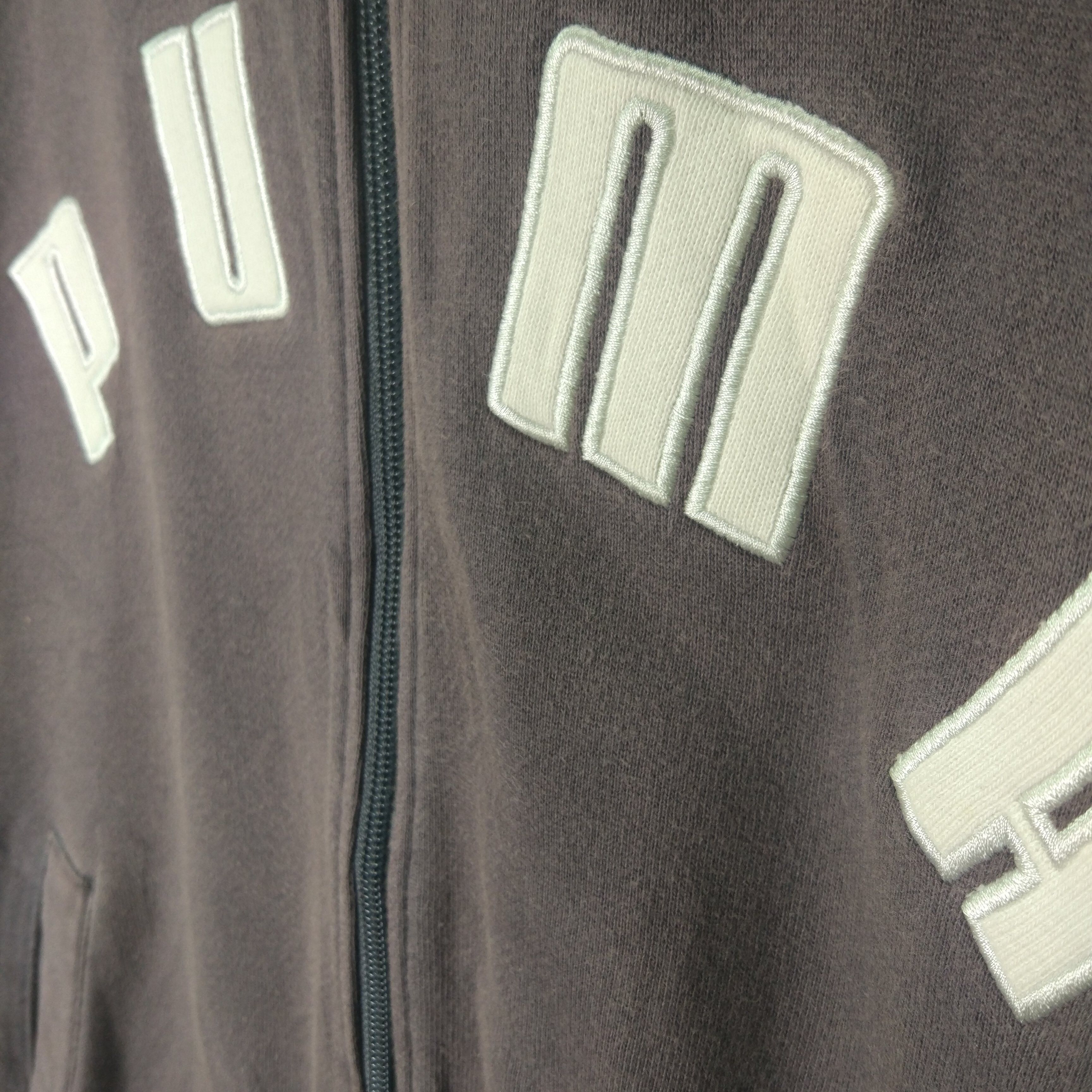 PUMA Embroidery Big Logo Zip Up Jumper Sweatshirt - 7
