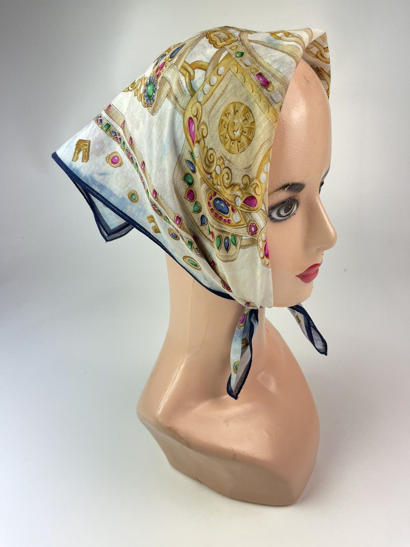 Custom CELINE Tie Dye Handkerchief Bandana Headband - 1