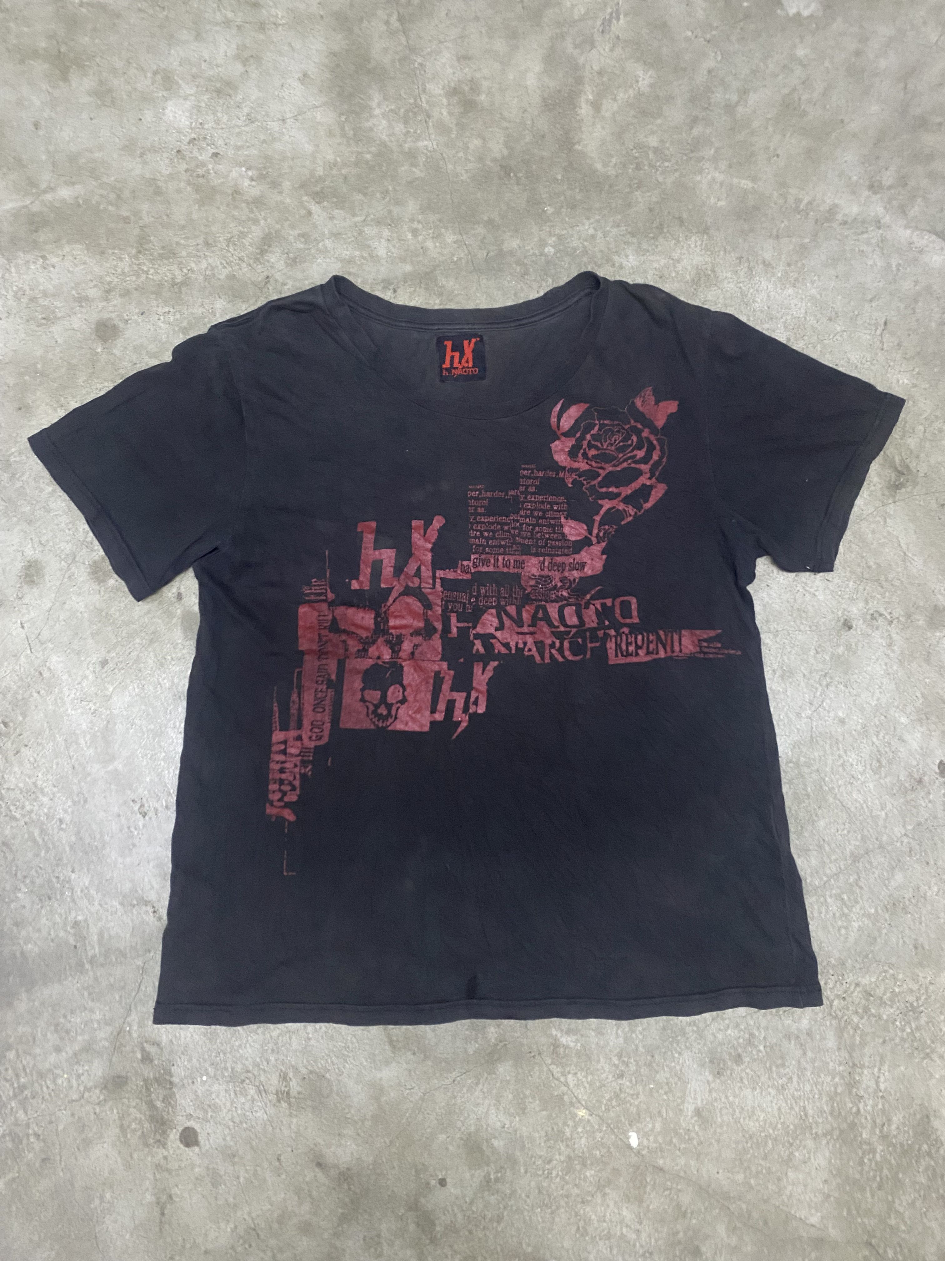 Japanese Brand-H.Naoto Punk T-Shirt Anacistme  - 1