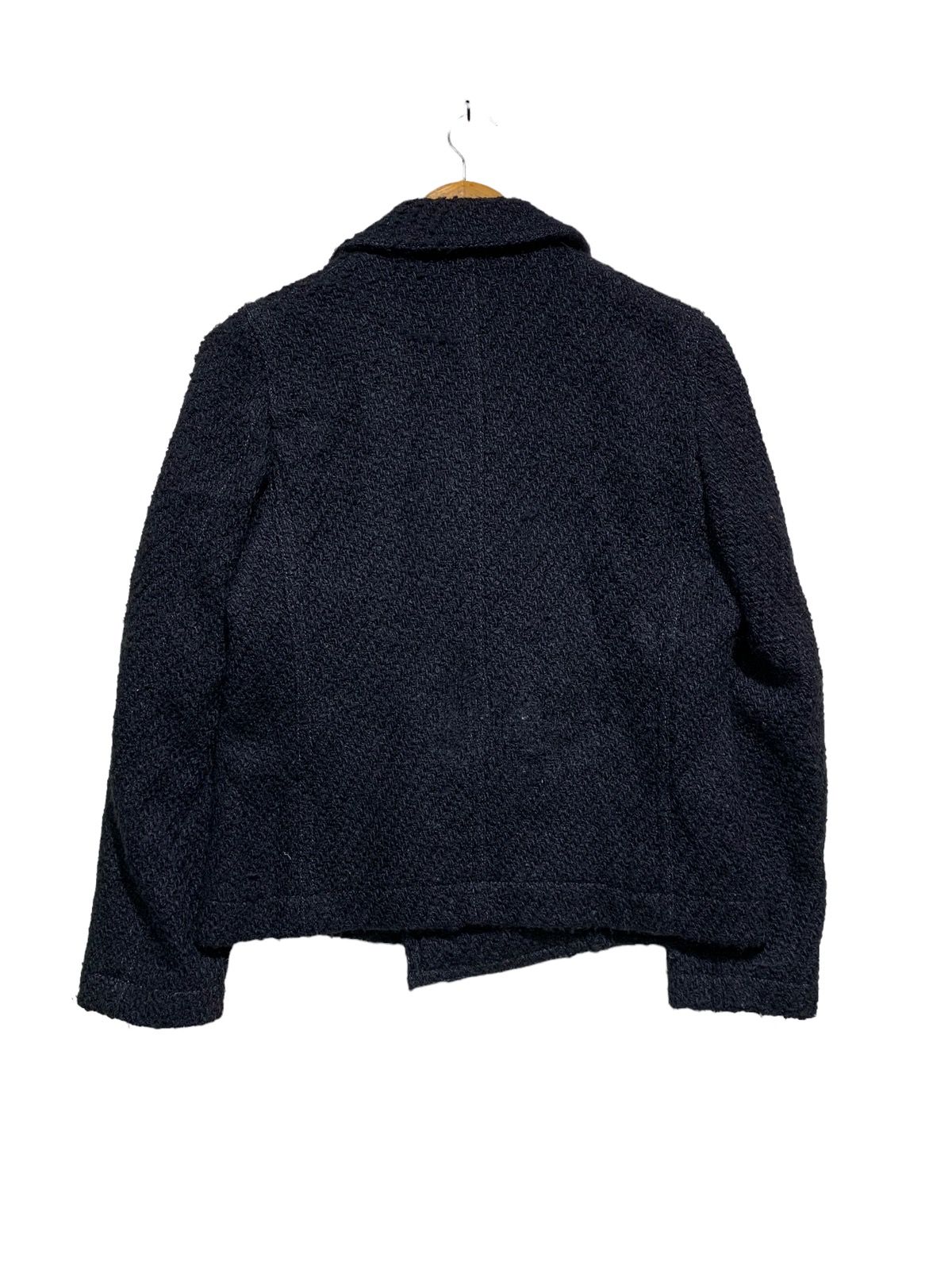 🔥TRICOT CdG WOOL CABLE KNIT DOUBLE BREAST JACKETS - 5