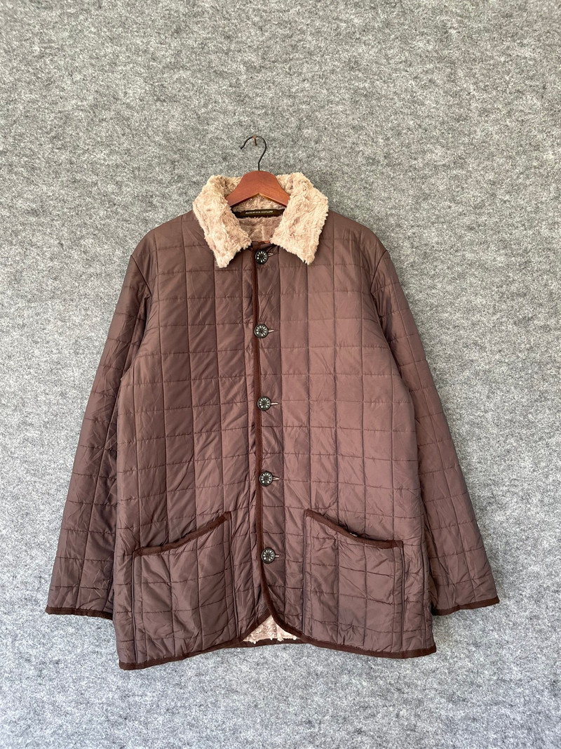 MACKINTOSH SCOTLAND SHEARLING QUILTED JACKET - 1