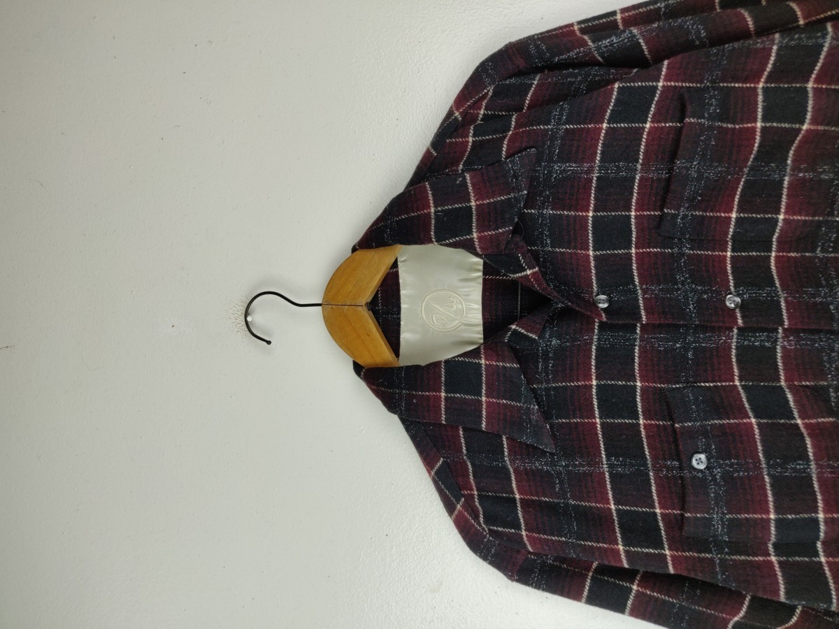 Japanese Brand - D/W Japan Checked Flannel Button Up Shirt Oxford - 3