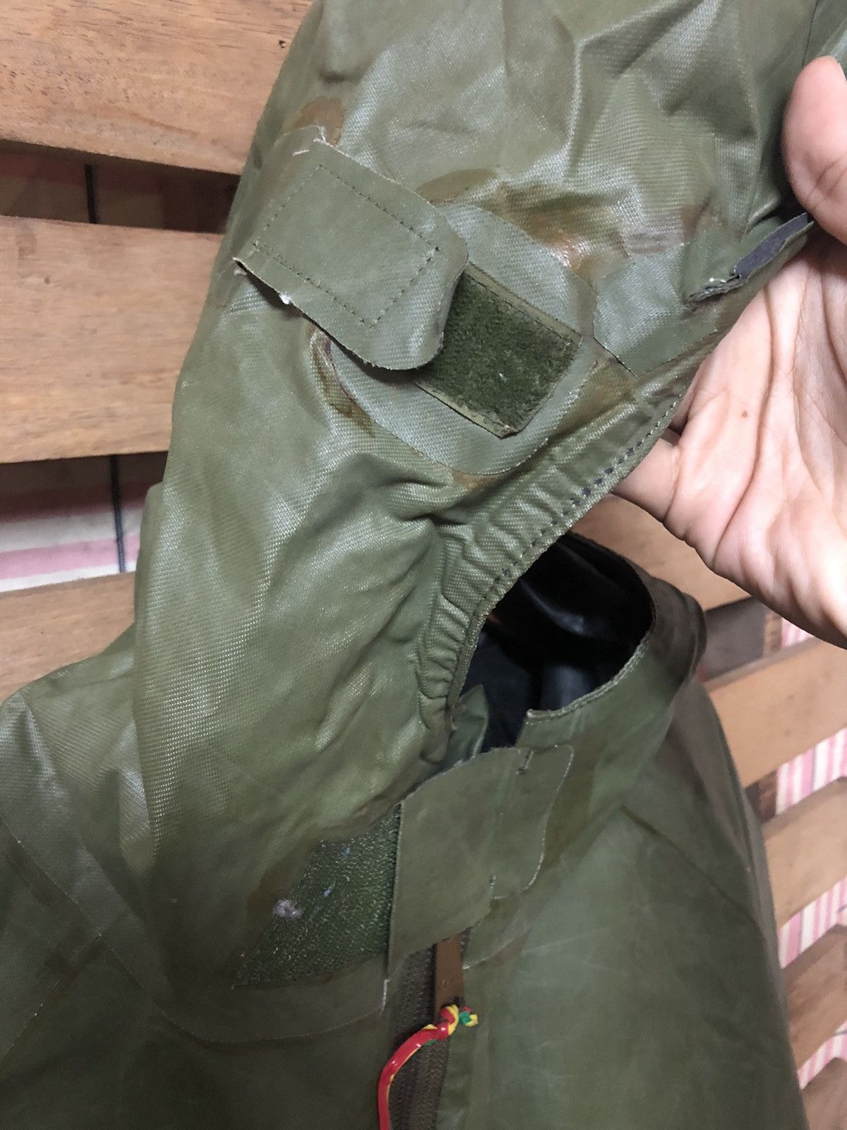 Usmc - Vintage Parka Wet Weather Army Issue Waterproof Jacket - 8