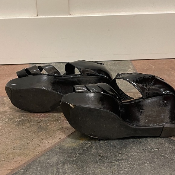 Marni Y2K Patent Leather Wedge Heels vintage - 4