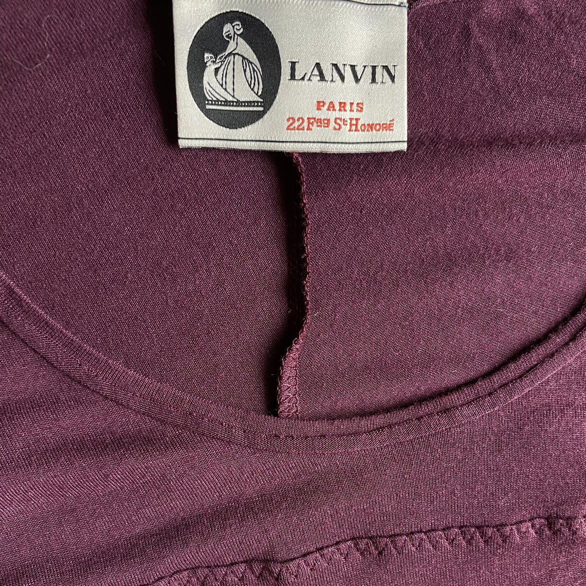 Lanvin Jersey Batwing Sleeve Dress - 7