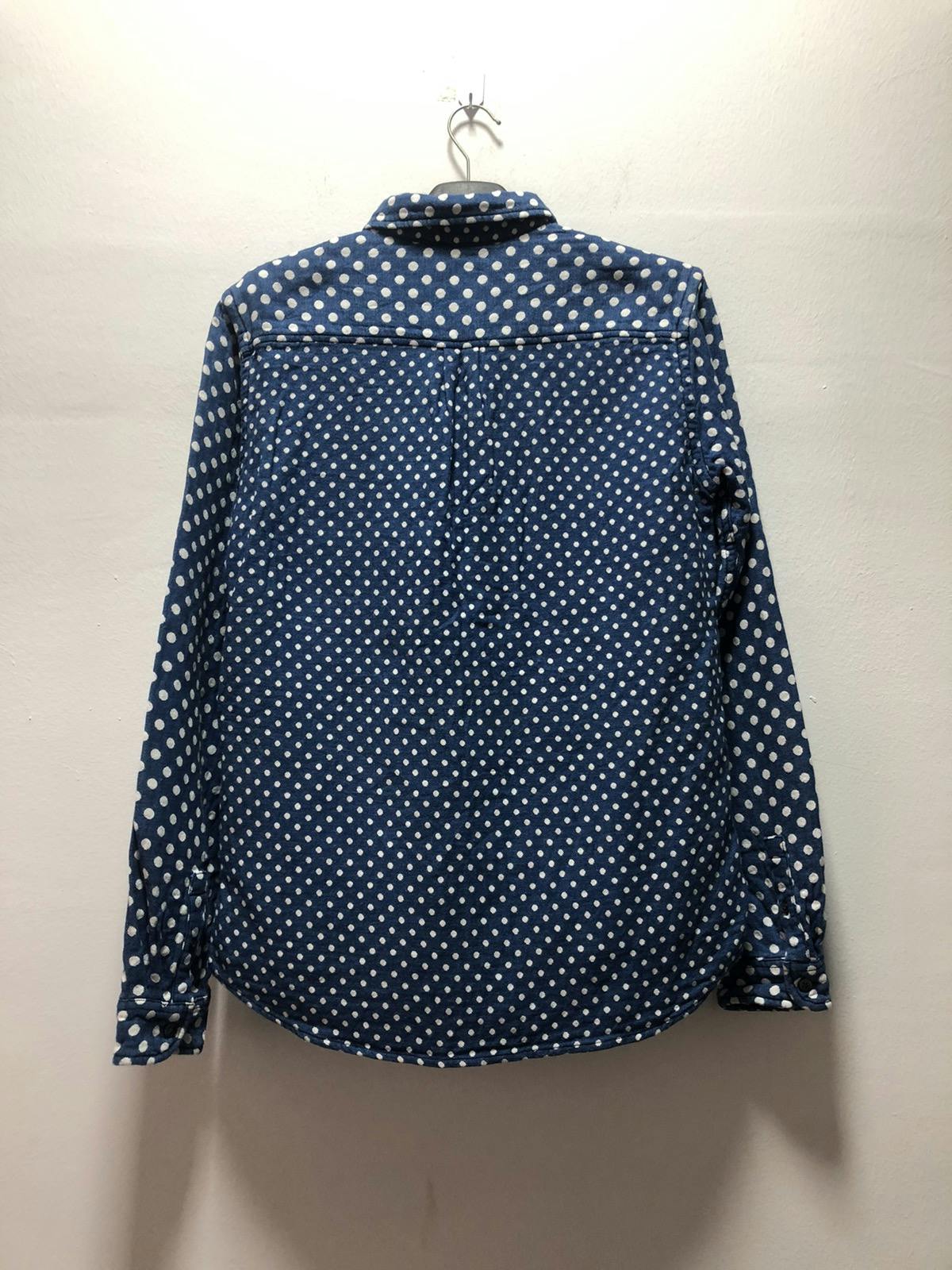 R NEWBOLD Shirt Flannel Japan Polka Dot Old And New - 6