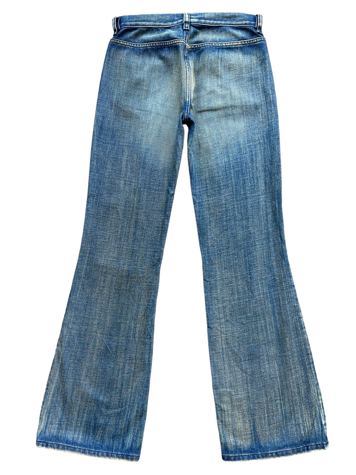 💥💥🔥 Vintage Diesel Rusty Wideleg Flare Denim Jeans 28x32 - 3
