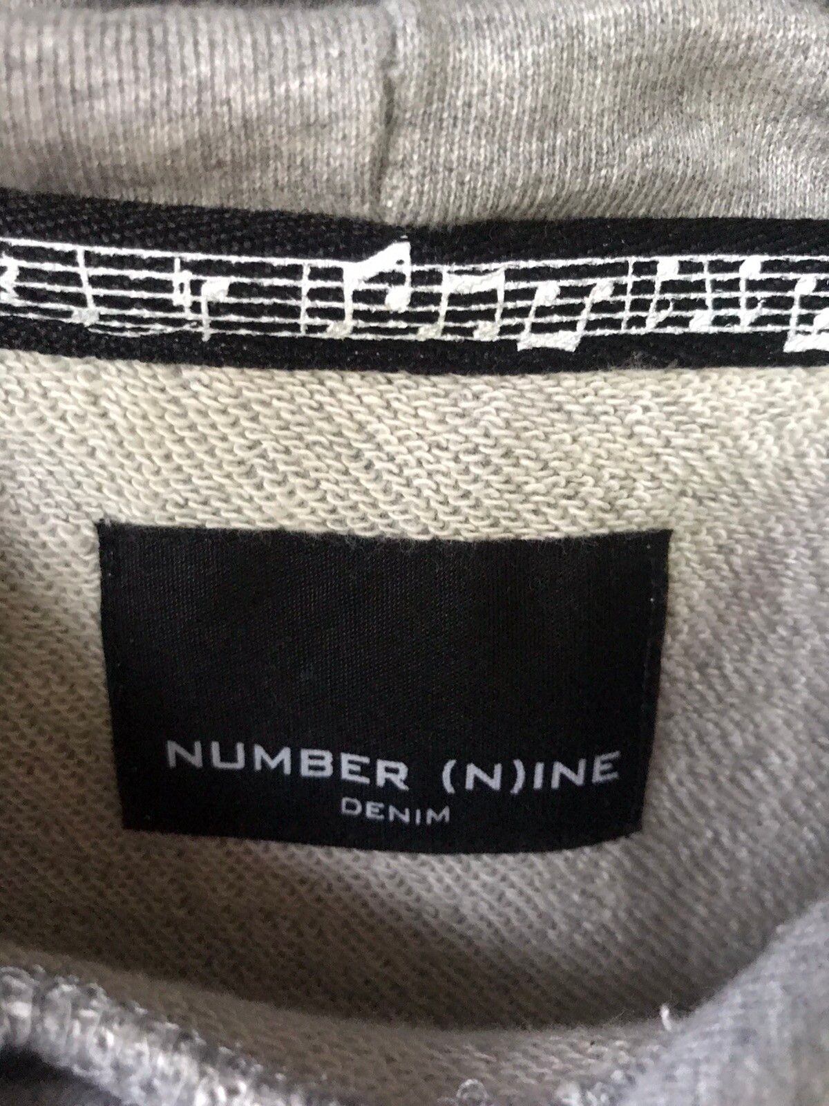 Number (N)ine Denim Big Logo Spell Out Hoodie - 2