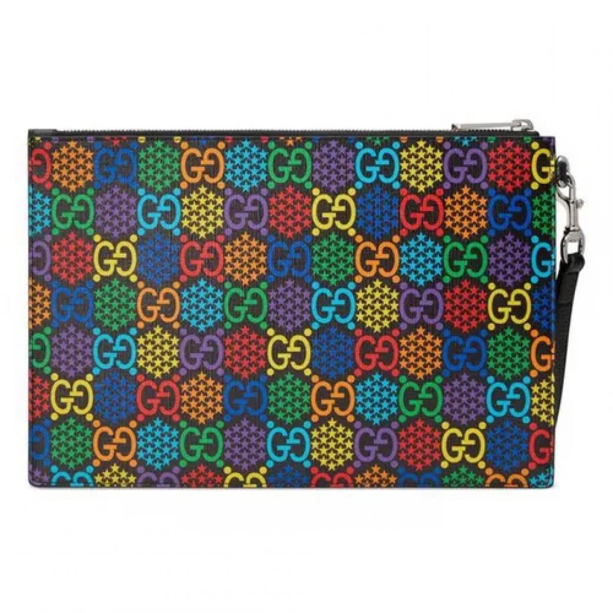 Ophidia leather clutch bag - 5