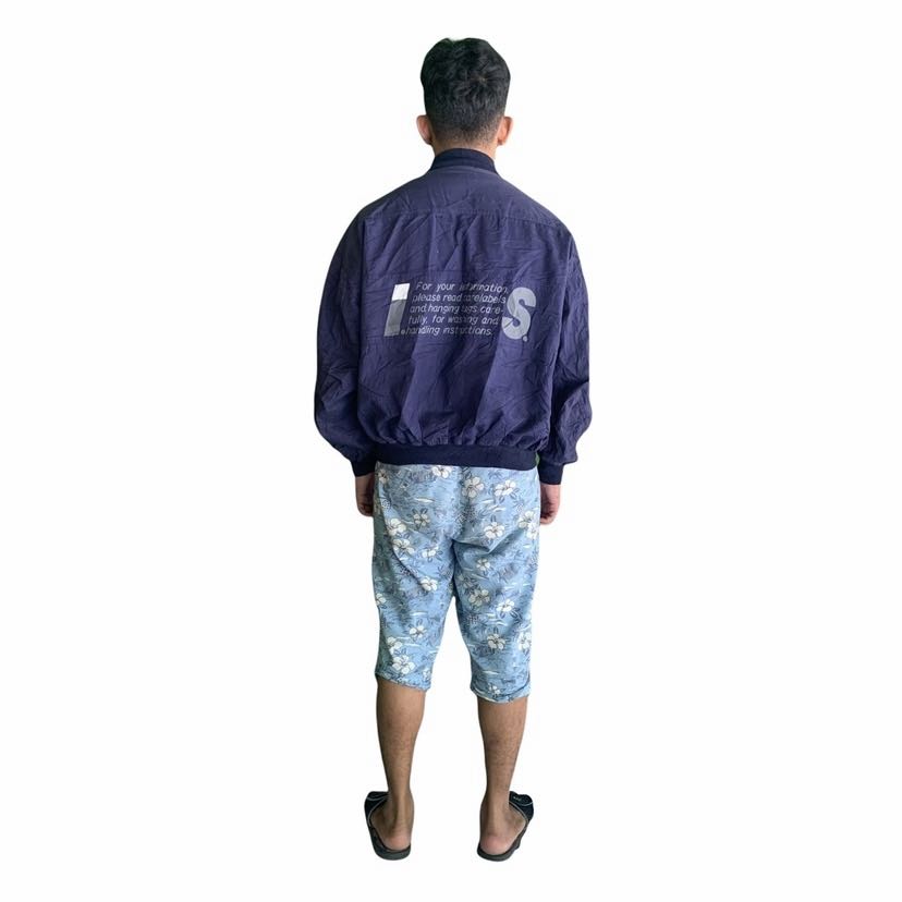 Vintage 1980 Issey Sport Care Label Bomber Jacket - 3