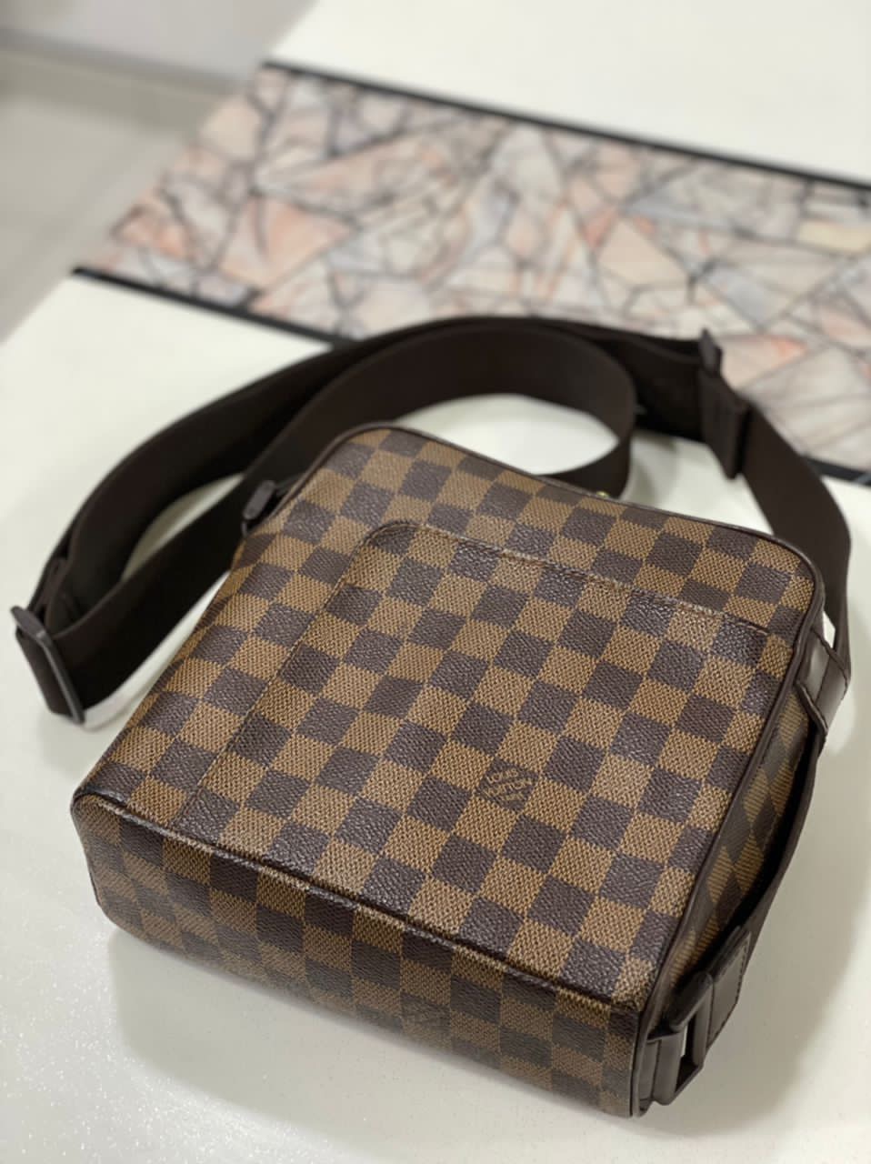 Authentic LOUIS VUITTON Damier Olav Pm - 4