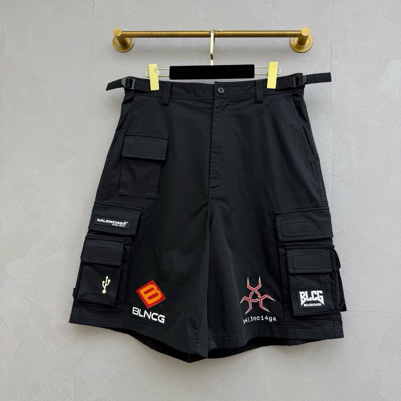 Balenciaga Multi-Pocket Patch Shorts - 1
