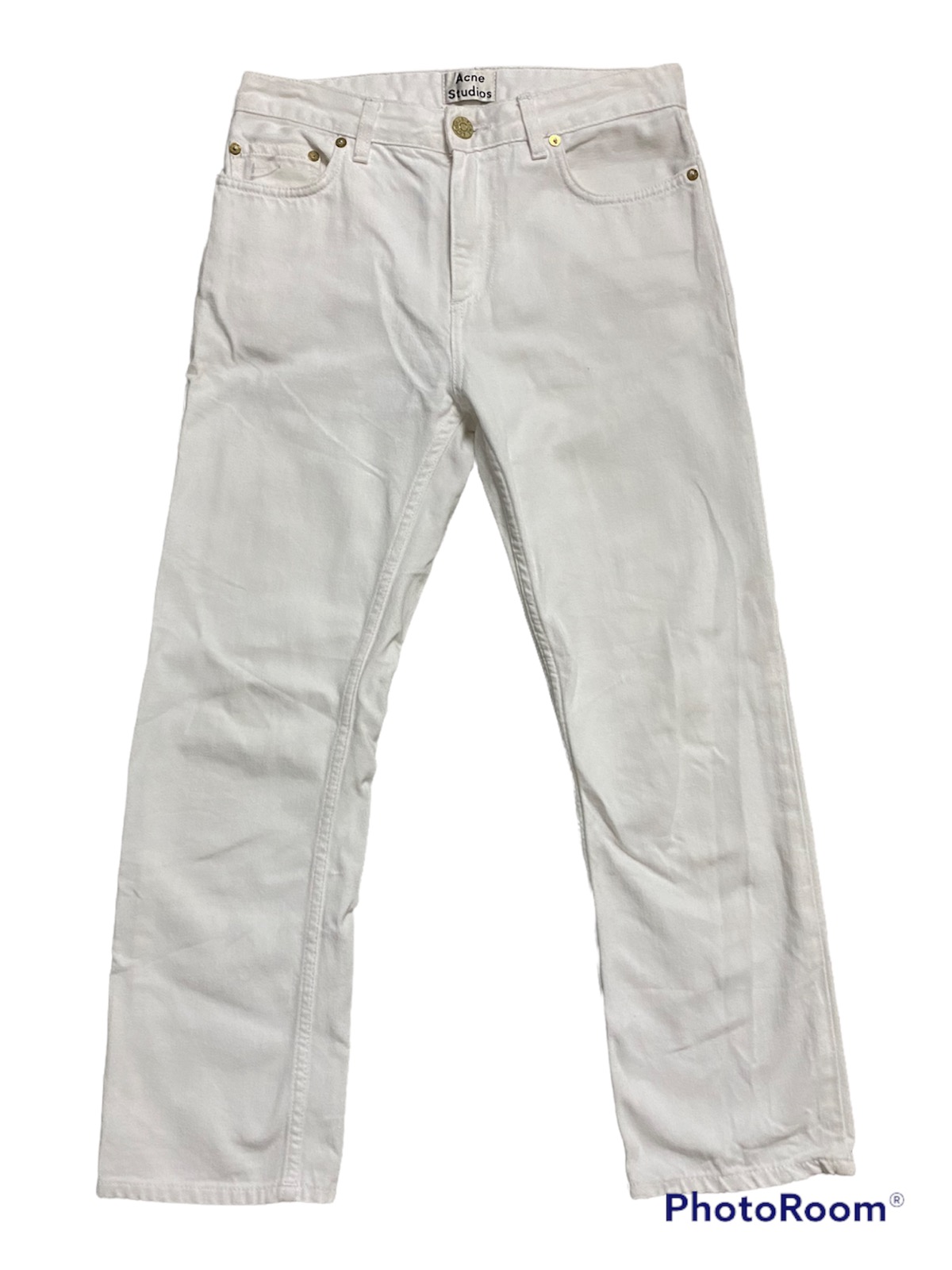 Offer‼️Vintage Acne Studios Pop White Denim Jeans - 1
