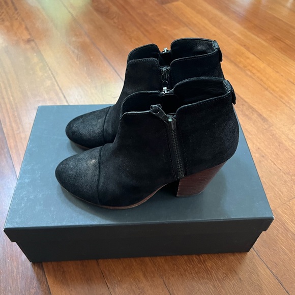 Rag & bone Margot ankle boots black suede western - 5