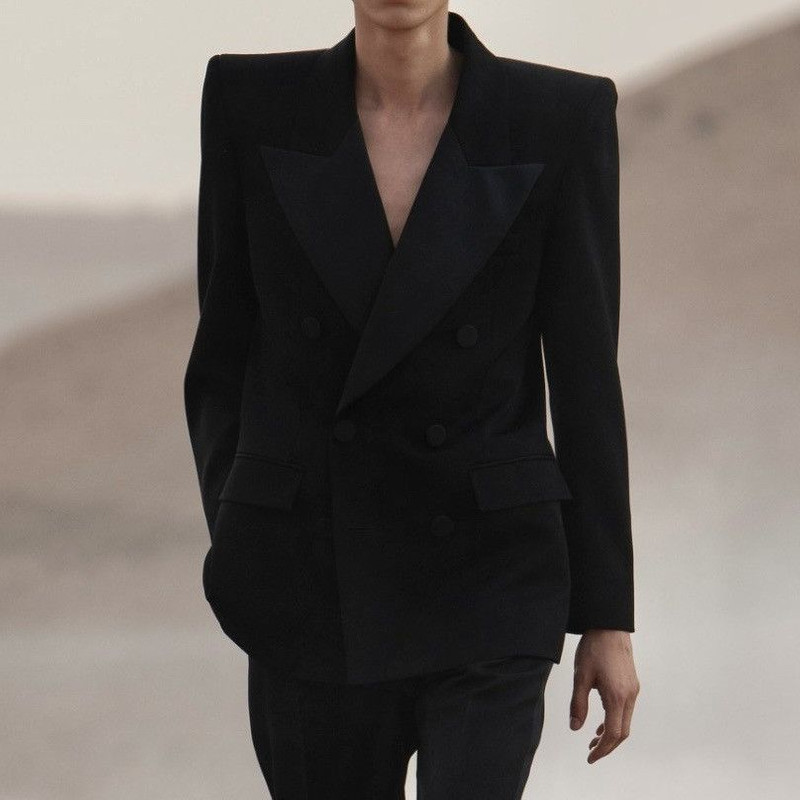 Saint Laurent Oversized Double Breasted Jacket - 1