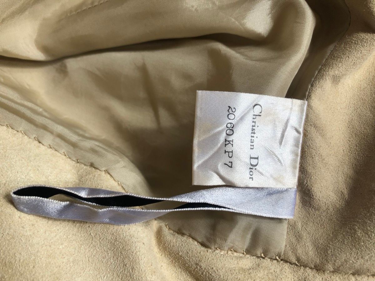 Vintage Christian Dior Leather Midi Skirt - 4