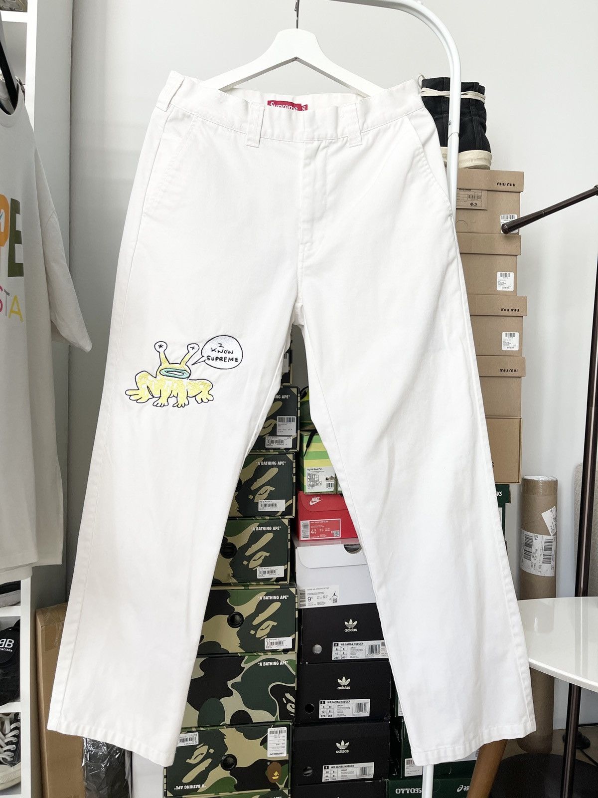 2020 Supreme x Daniel Johnston Embroidered Pants - 1