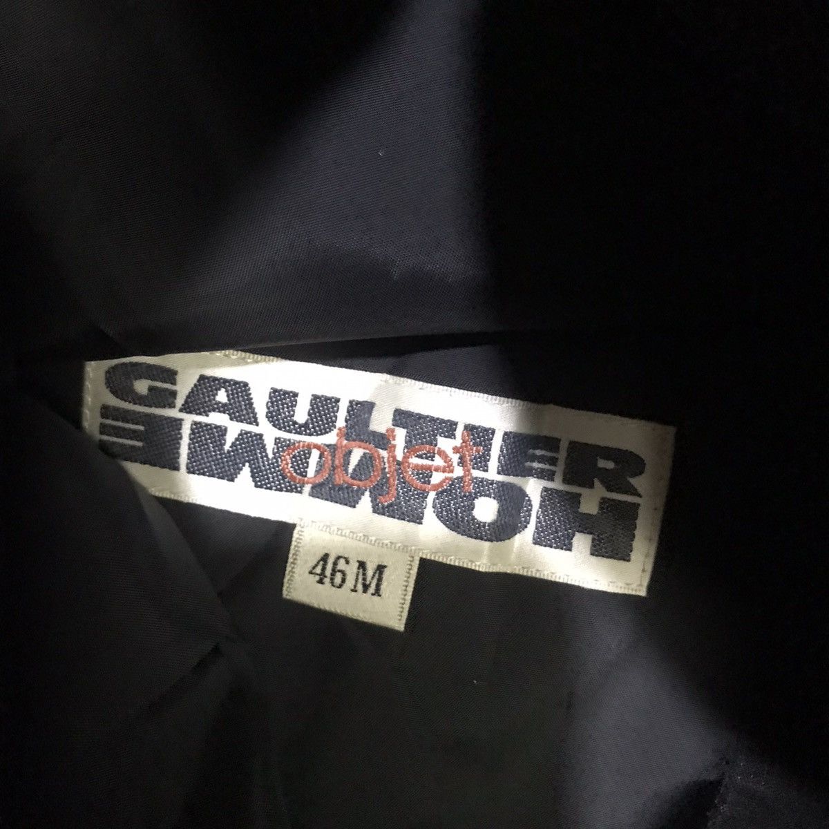 Gaultier homme objet stripes black wool blazer - 4