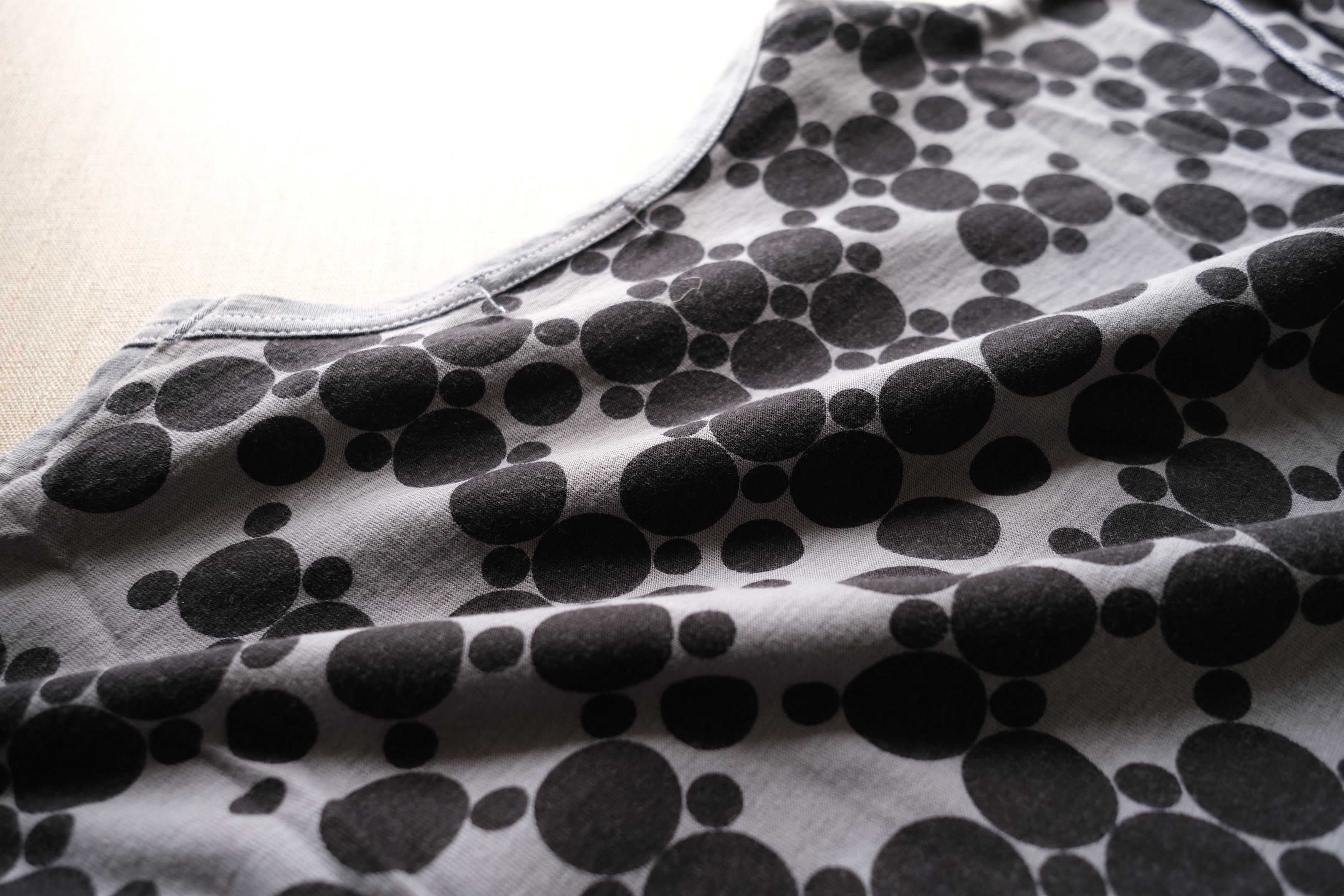 SS09-Runway Cotton Dot Print Cut & Sewn Shirt - 2