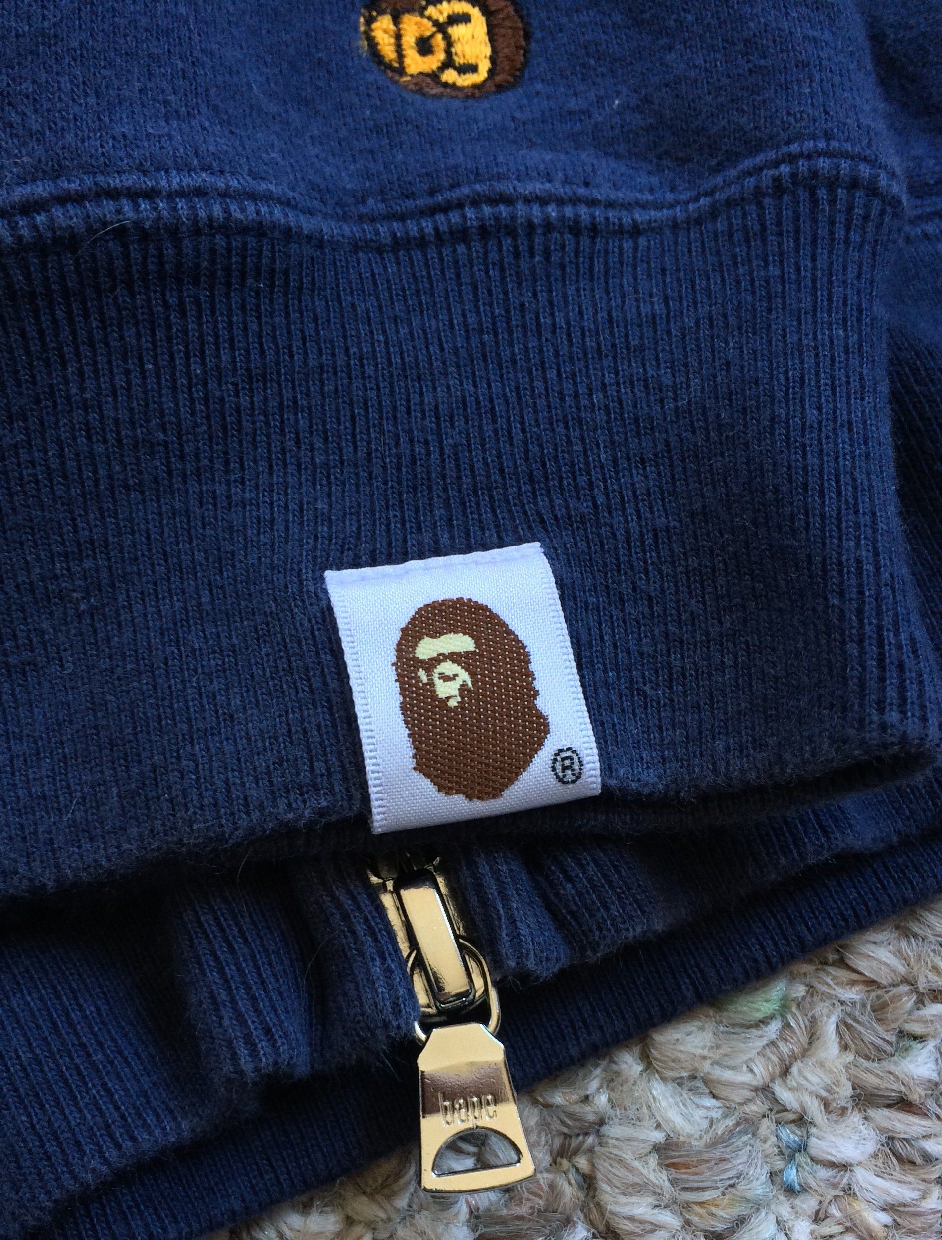 Bape Baby Milo Embroidered Full Zip Hoodie - 3