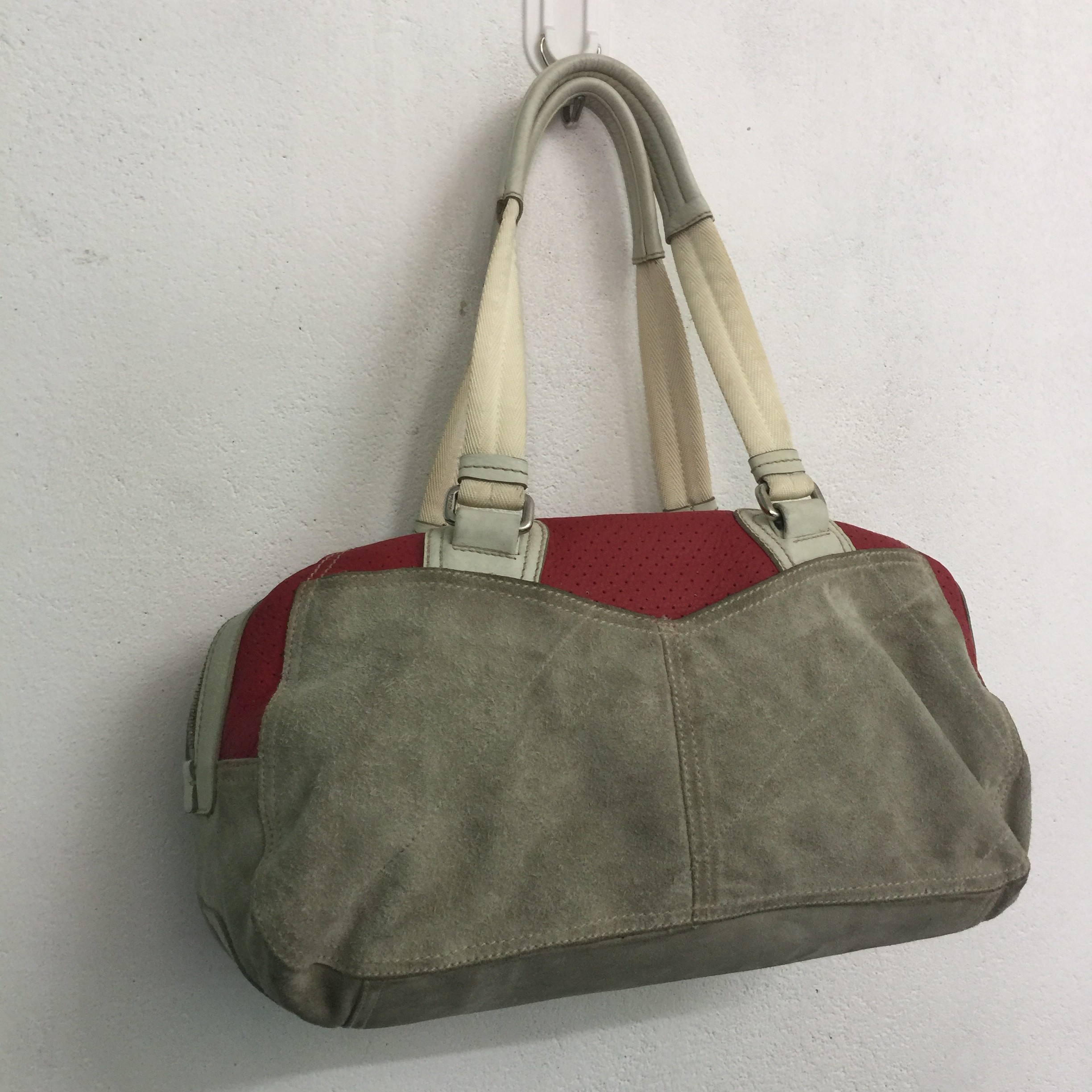 Leather prada bag - 6