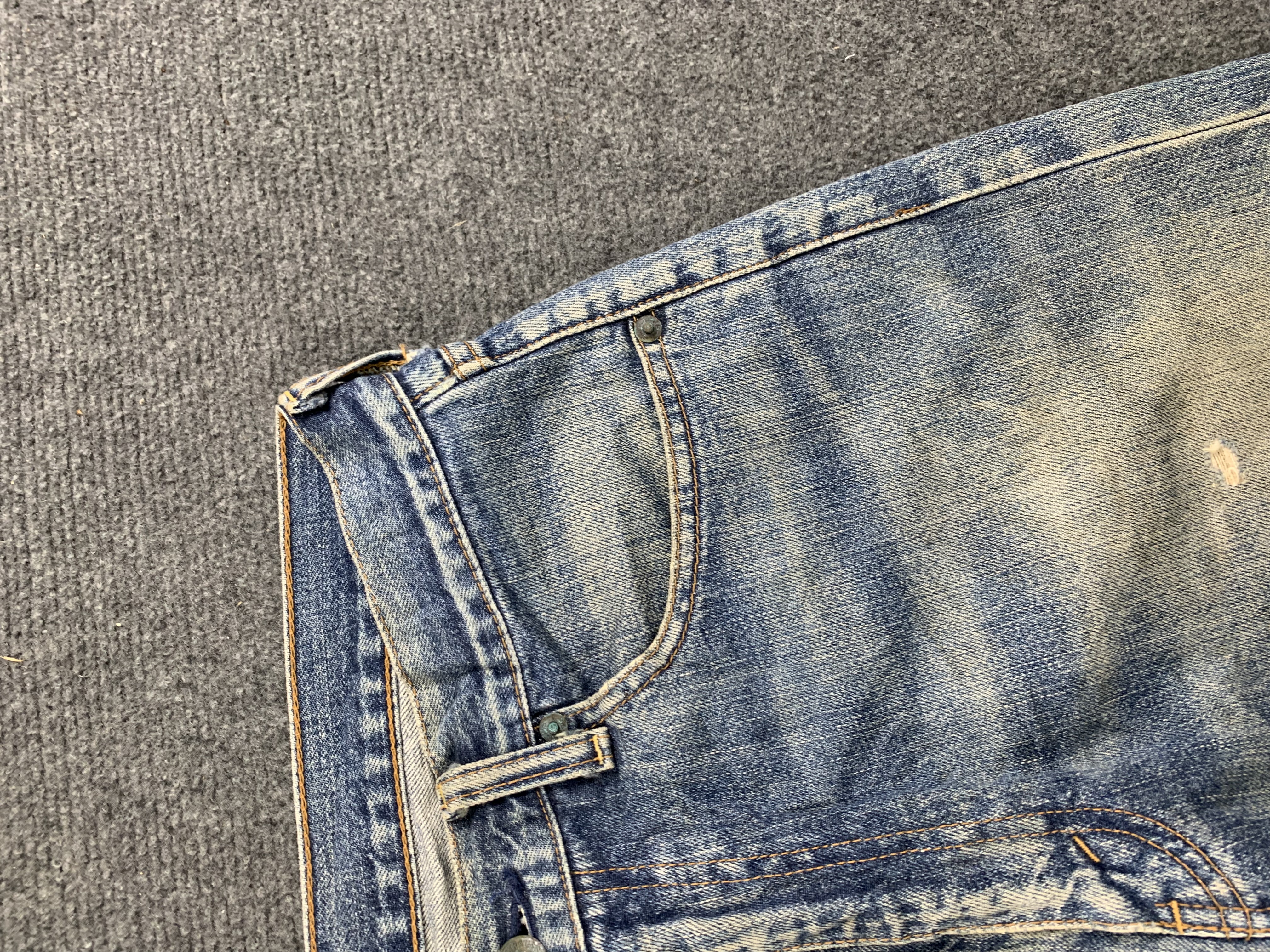 Vintage - Vintage 90s Levis 503 Selvedge Faded Blue Jeans - 6