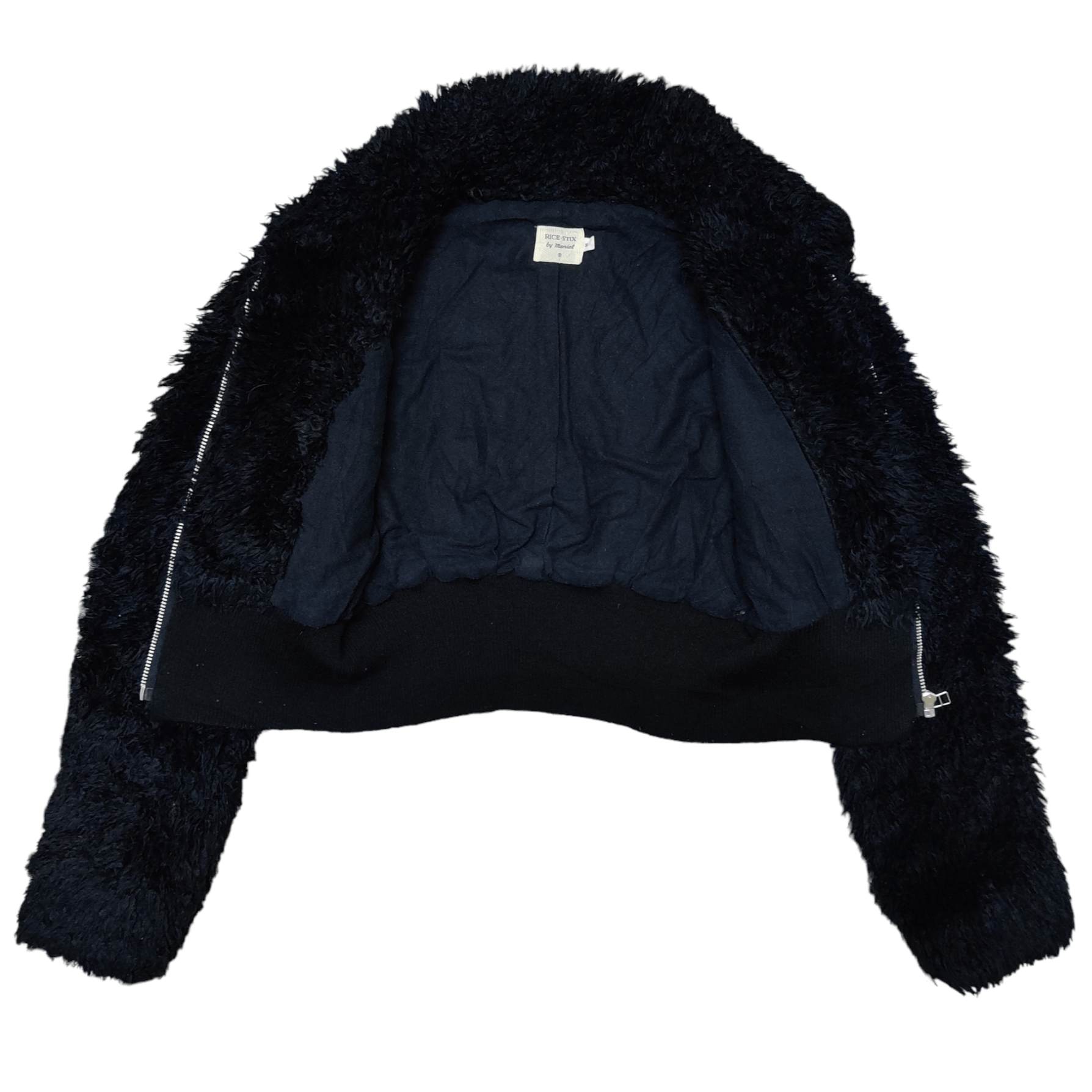 Archival Clothing - Vintage Japanese Brand Rice-Stix by Manial Fur Zip Up - 4