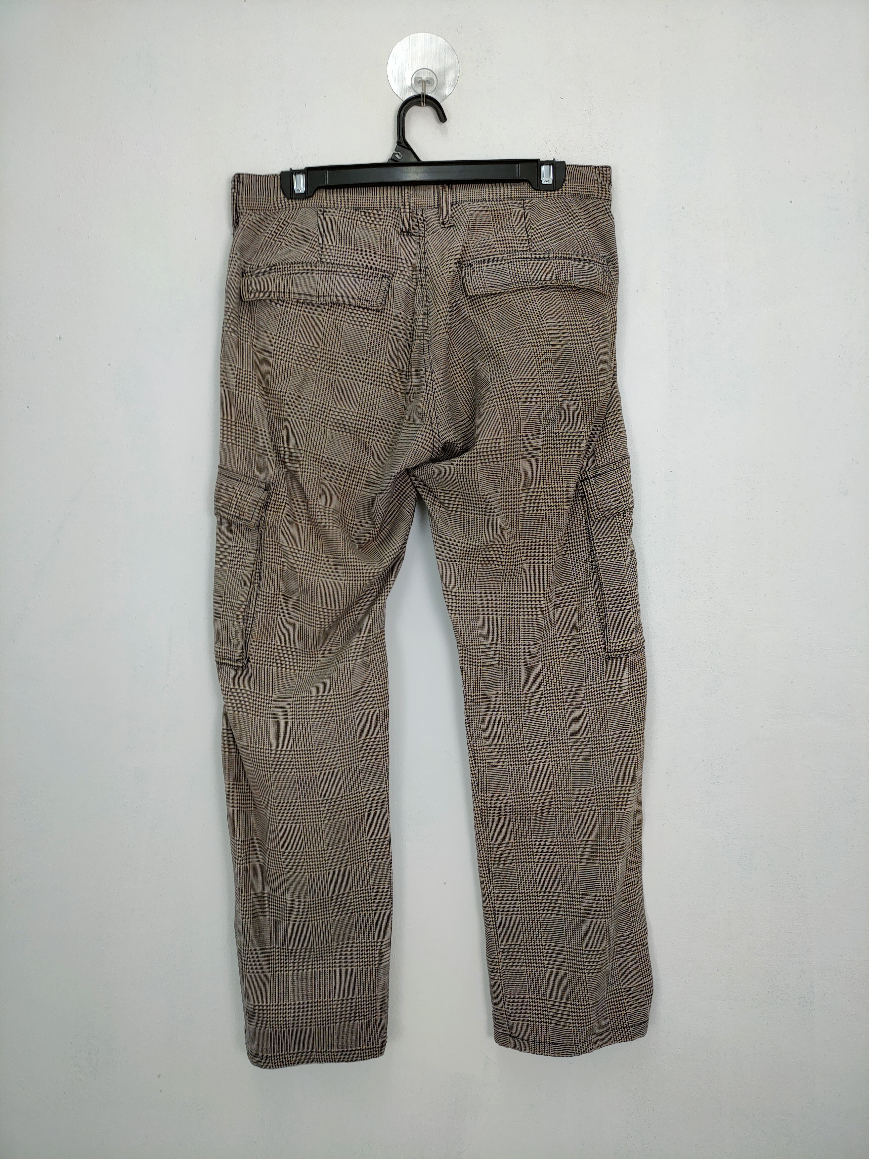 Designer - Global Work Checkered Tartan Cargo Pants - 3