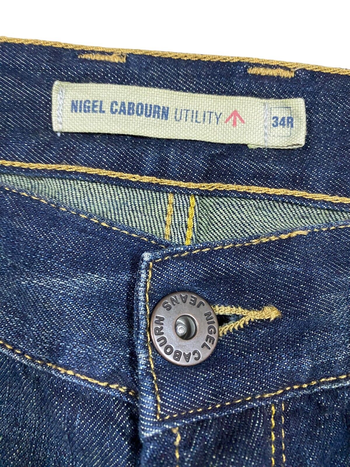 Vtg🔥Nigel Carbourn Utility Dark Blue Wash Jeans - 9