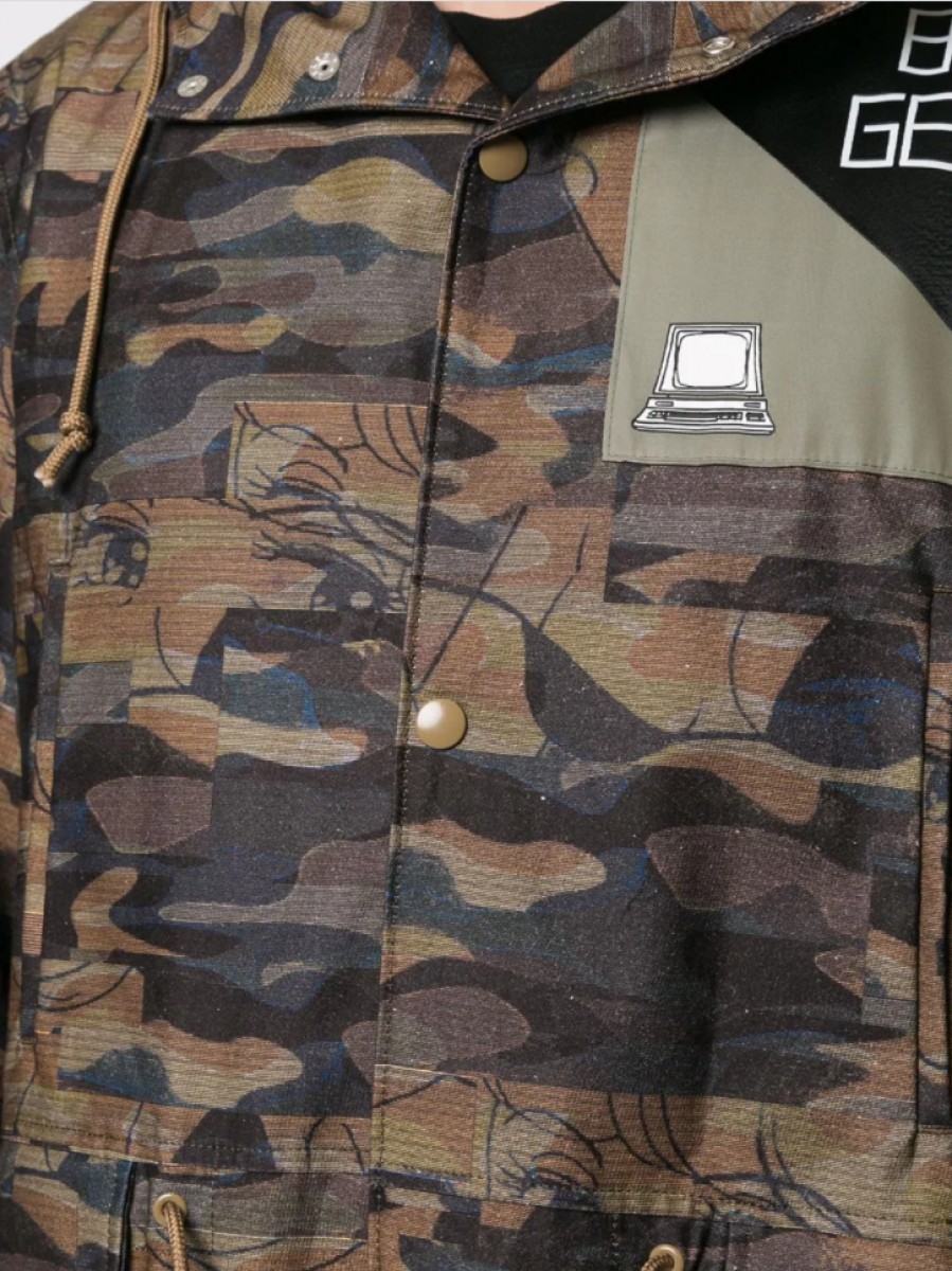 BNWT SS19 UNDERCOVER "BLOODY GEEKERS" CAMO COAT 2 - 11