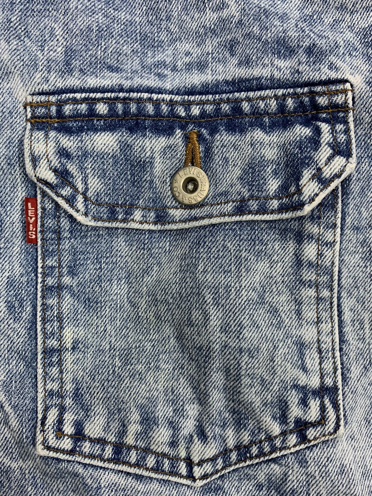 🔥RARE VTG LEVIS BIG E TYPE 1 SELVEDGE BUCKLE BACK TRUCKERS - 14