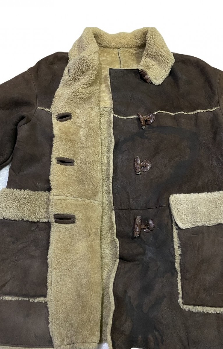 Italian Designers - Vintage Valencia Shearling Jacket Made in Italy - 8