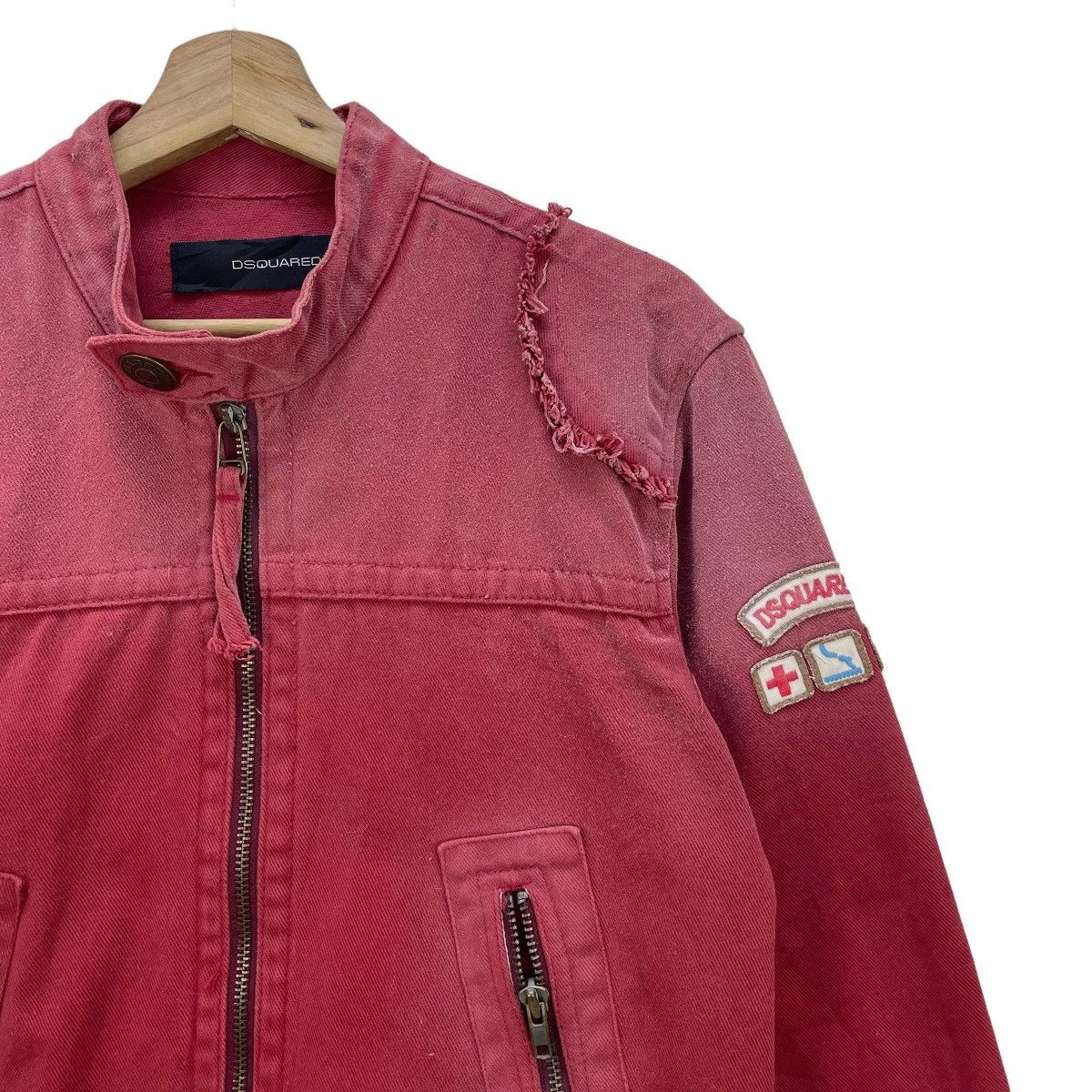 Vintage - 🤝Dsquared2 Style Faded Denim Jacket - 4