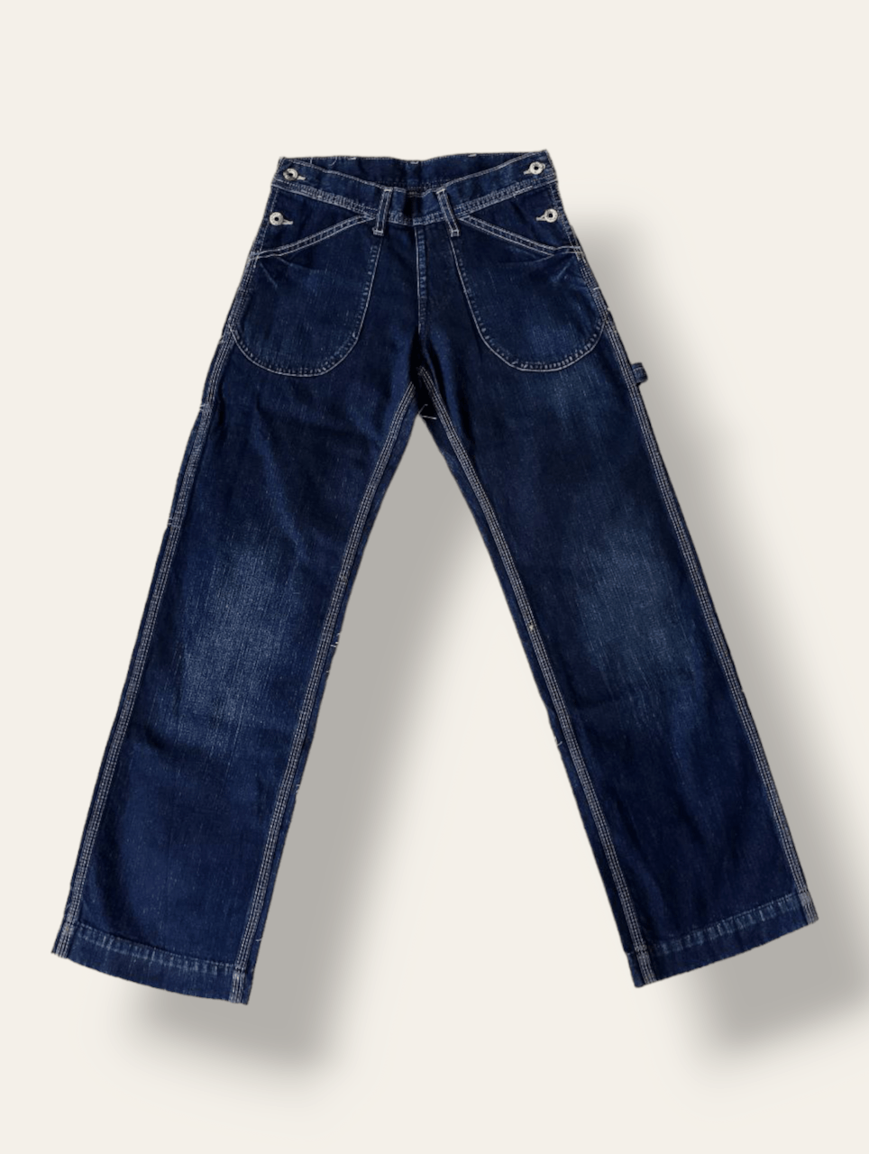 If Six Was Nine - Rare ANDJUMP JAPAN Luxury Workwear Carpenter Denim Jeans - 1