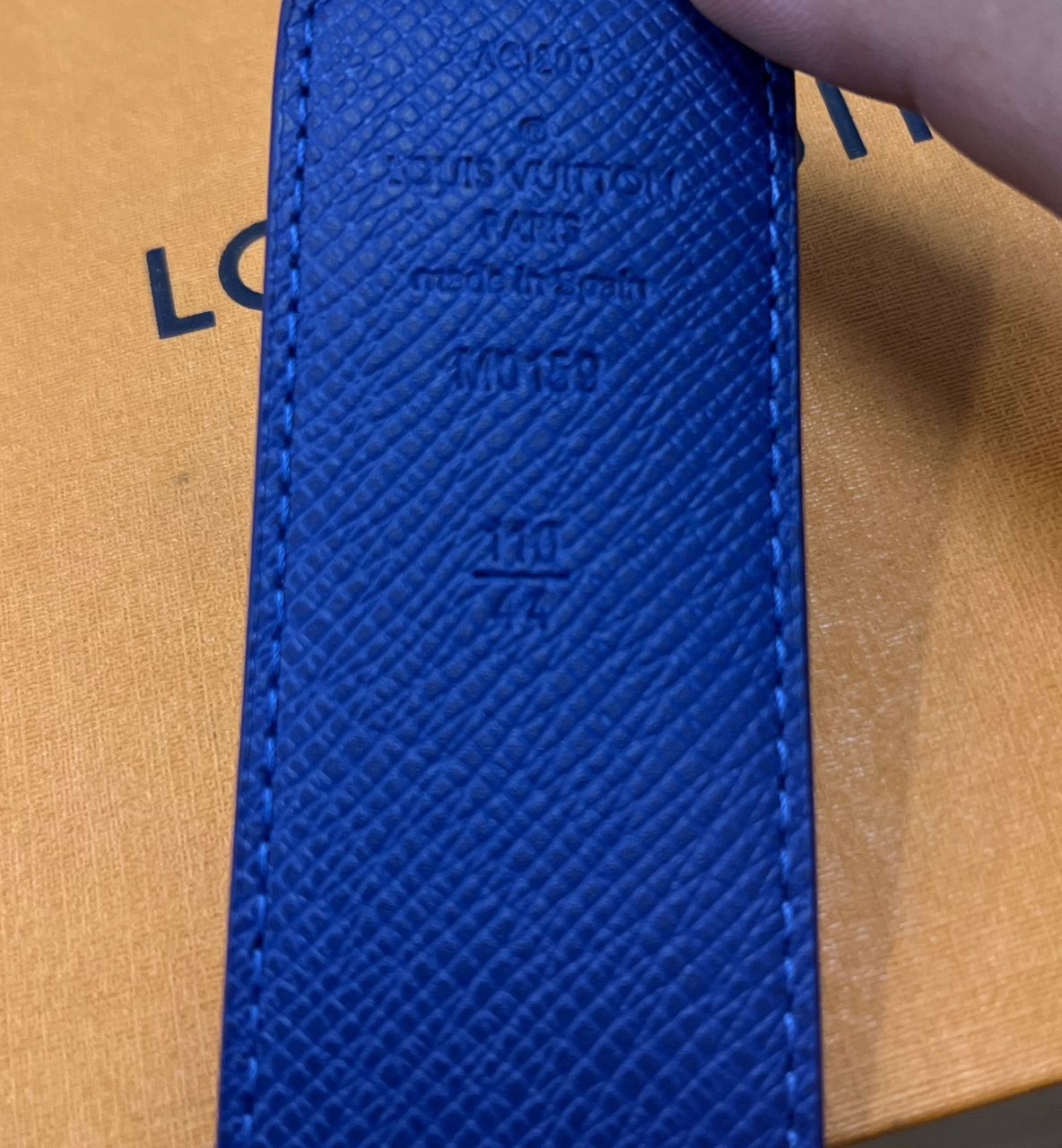 Authentic Louis Vuitton COBALT TAIGARAMA MONOGRAM INITIALES - 4