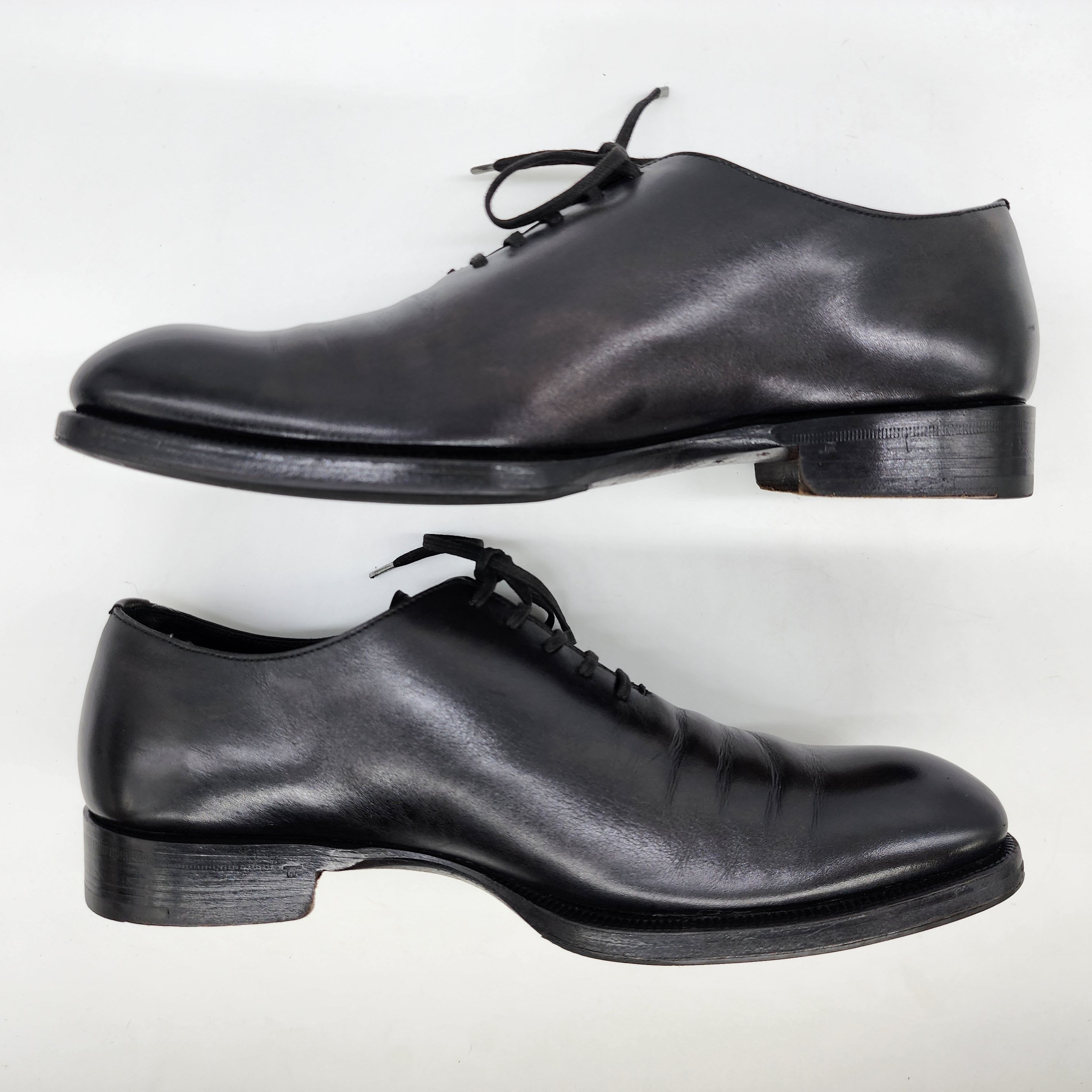 Tom Ford - Elkan Black Leather Whole-cut Oxford Shoes - 6