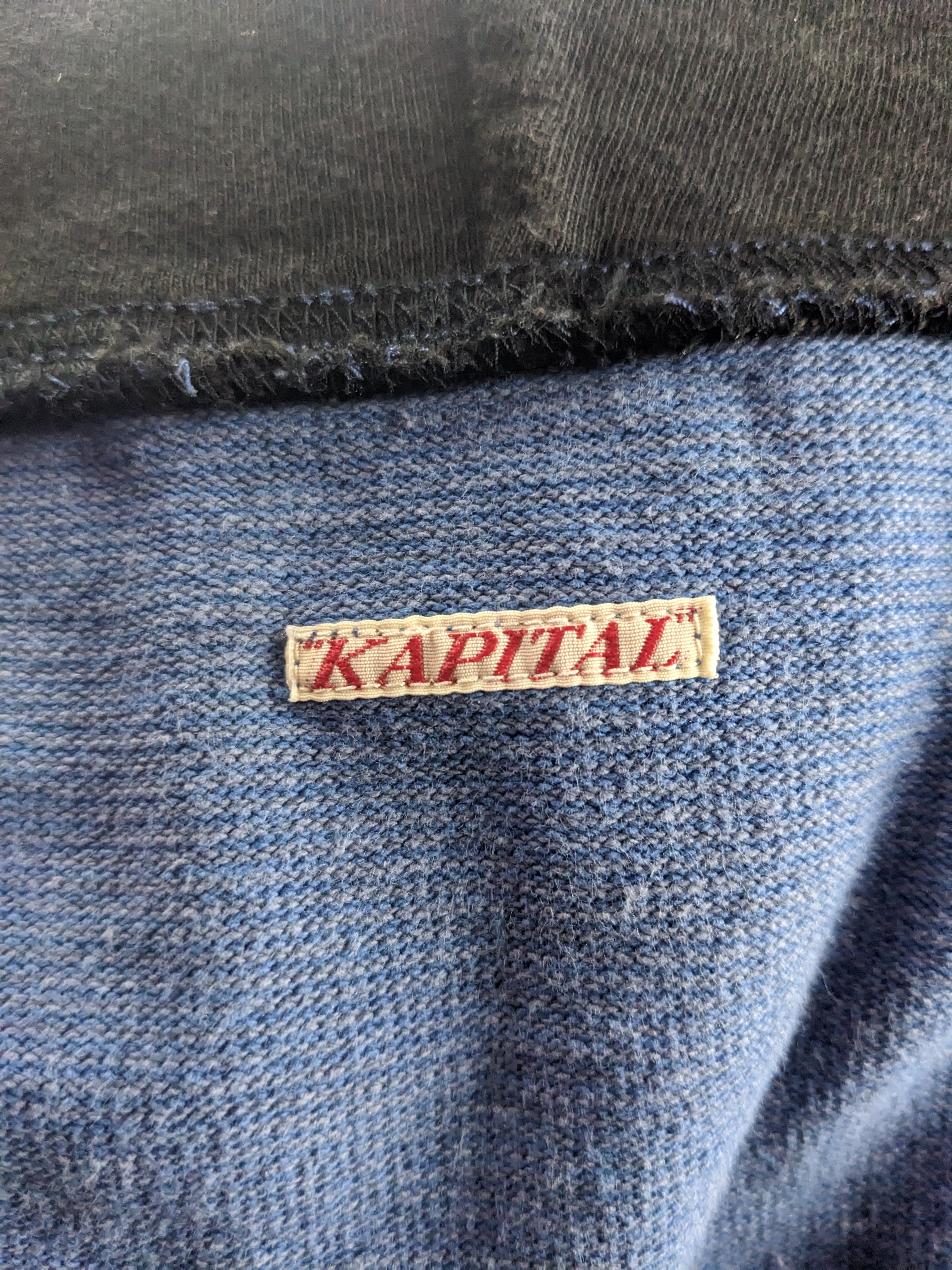 Vintage Kapital Buttons Striped Hoodie - 3