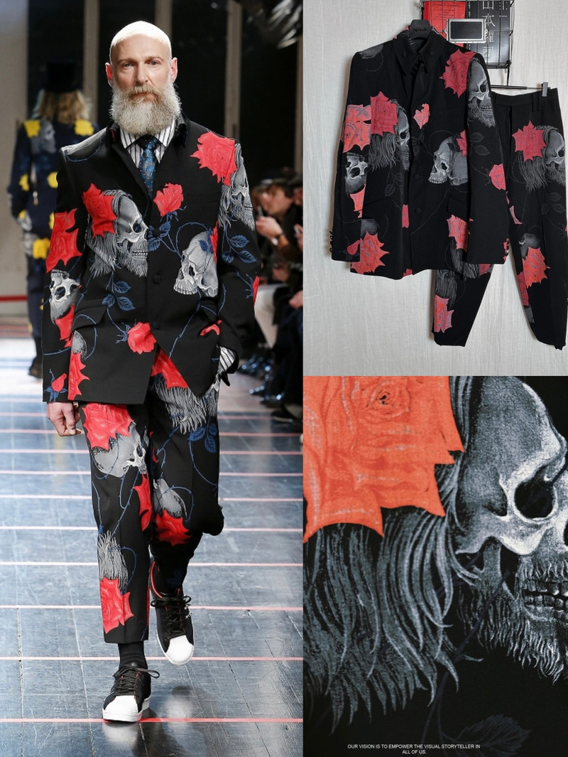 yohji yamamoto pour homme スカルローズ　セットアップ Yohji Yamamoto Yohji Yamamoto Pour HommeLimited 【Skull & Rose