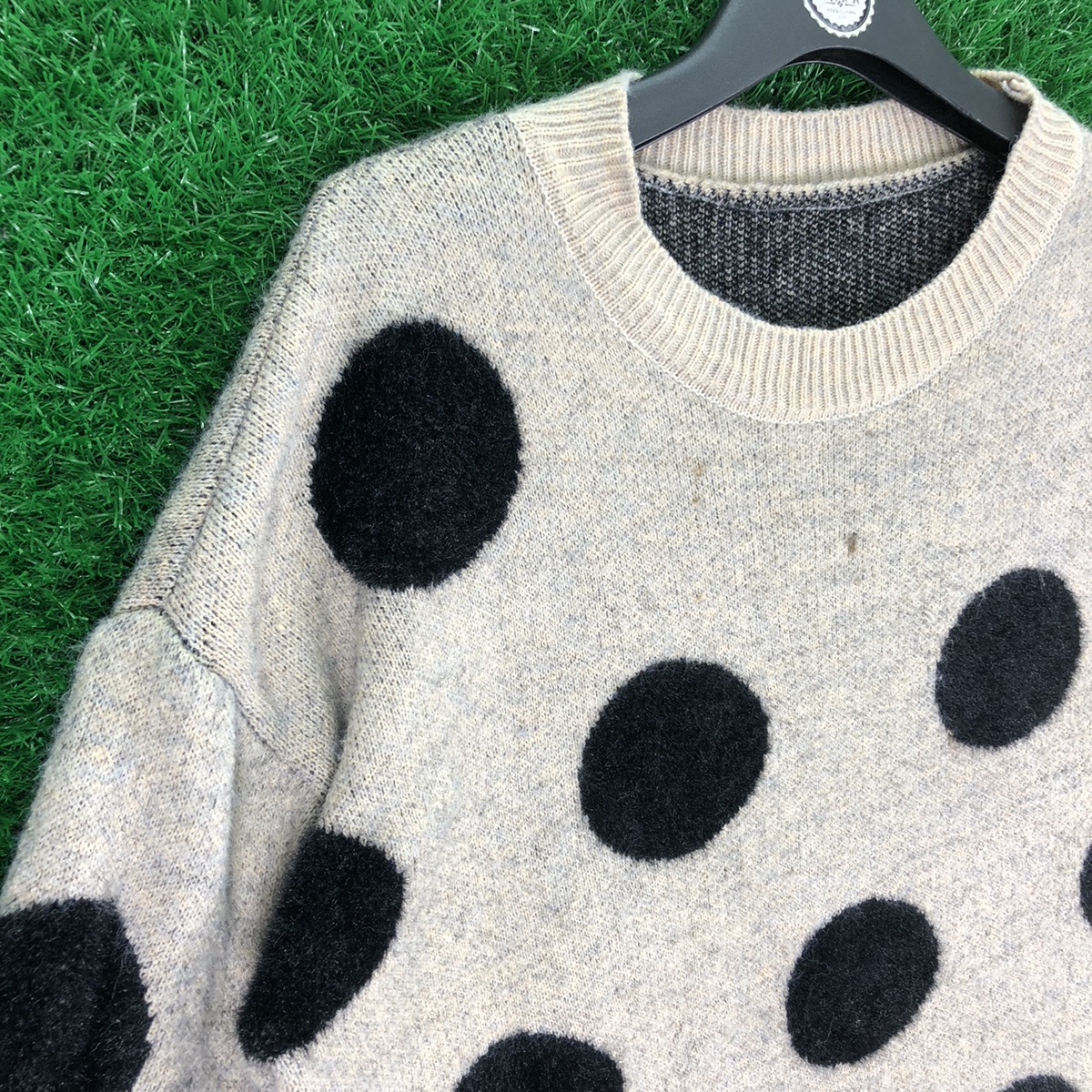 Vintage - Vintage Knit Sweater Polka Dot Japan Designer Brand - 2