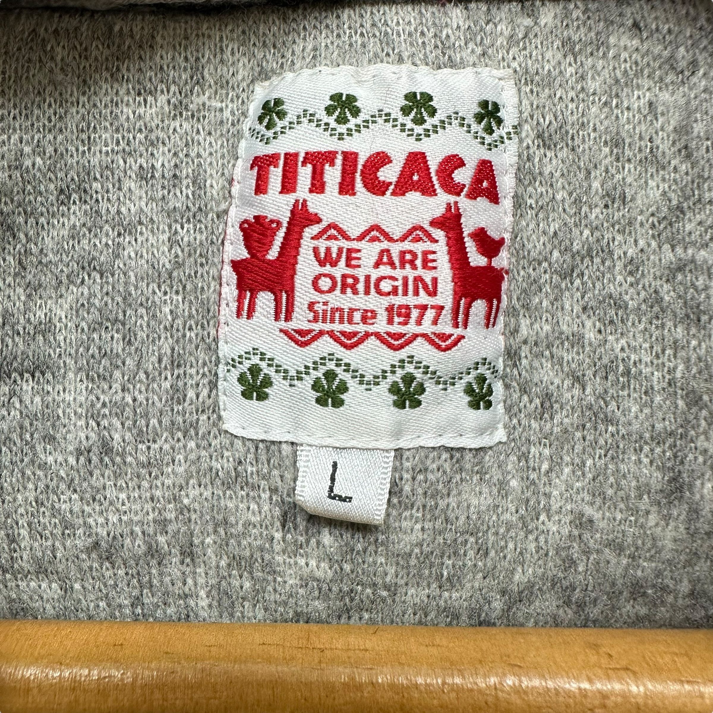 Vintage - TITICACA Deep Pile Fleece Hoodie Vest #9158-64 - 6