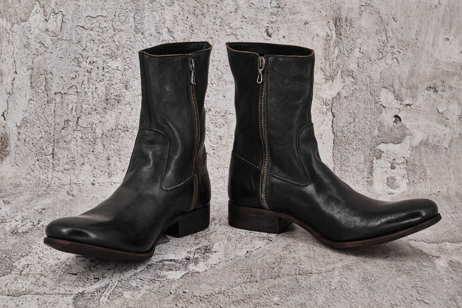 Brand New In Box Carpe Diem Side Zip Bovine Leather Boots, 1490Eur - 5