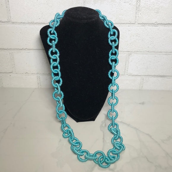 Mary-Kate & Ashley - Turquoise Long Wrapped Necklace - 1