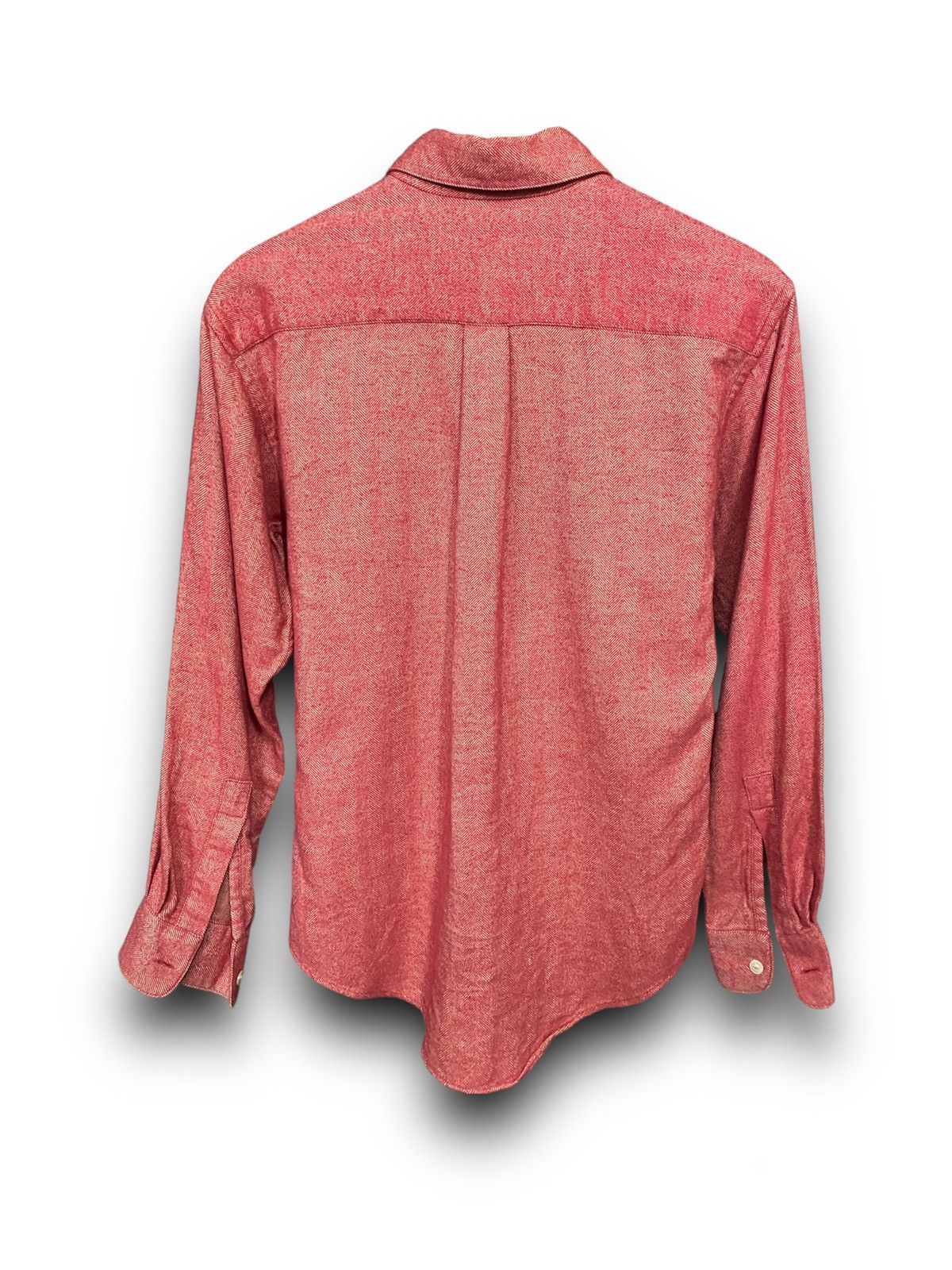 ISSEY MIYAKE Button Up Long Sleeve Shirt Red - 2