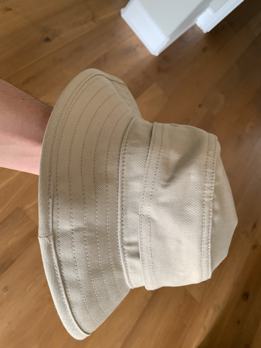Beige cotton bucket hat TNFPL large - 3