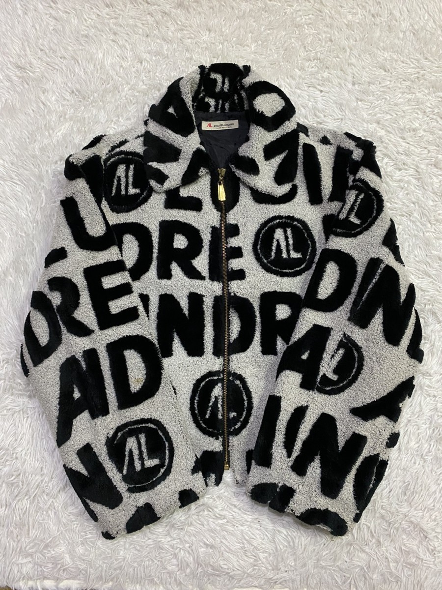 Japanese Brand - Andre Luciano Spellout Fullprint Jacket Nice Design - 2