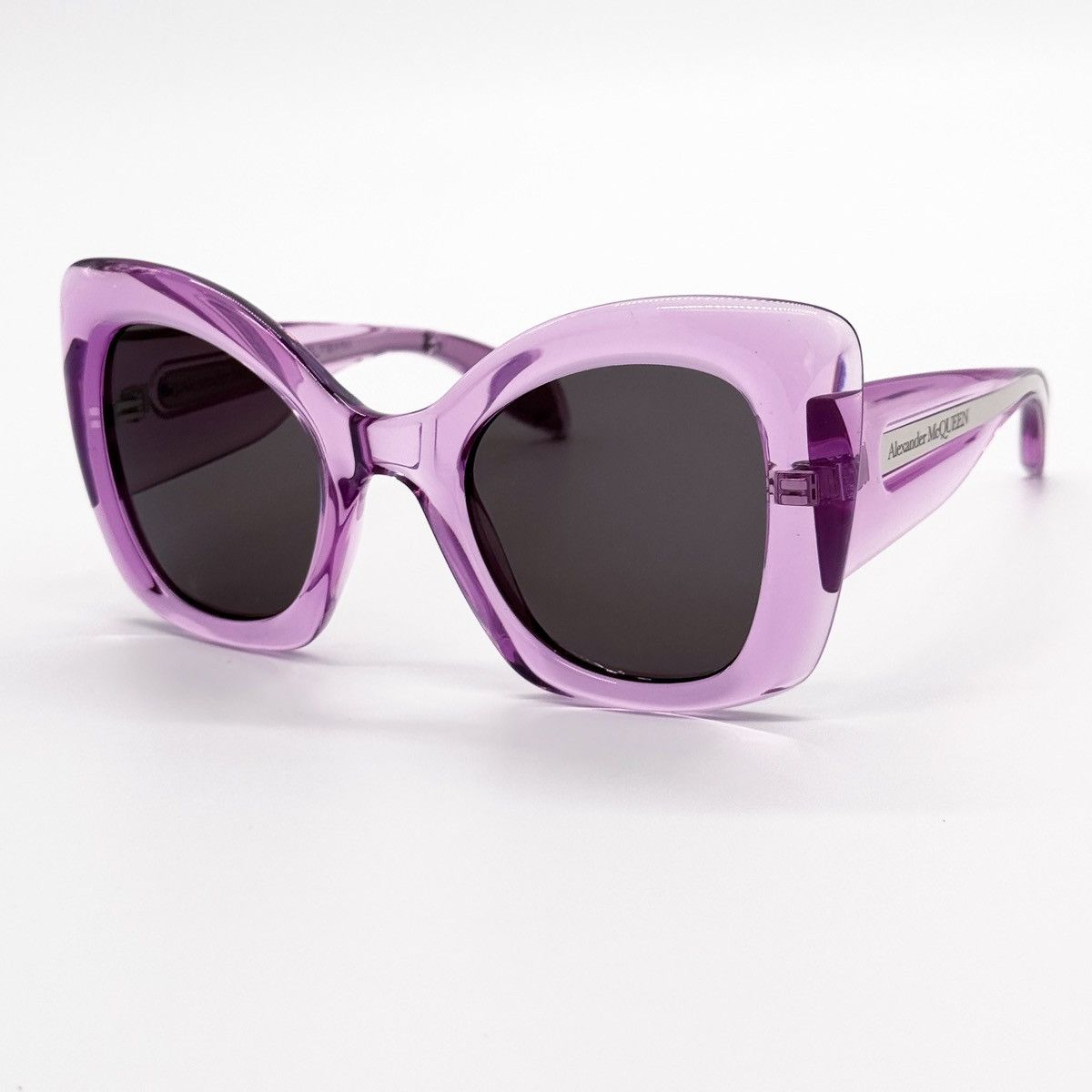 NEW ALEXANDER MCQUEEN AM0402S 004 PURPLE WOMEN SUNGLASSES - 2